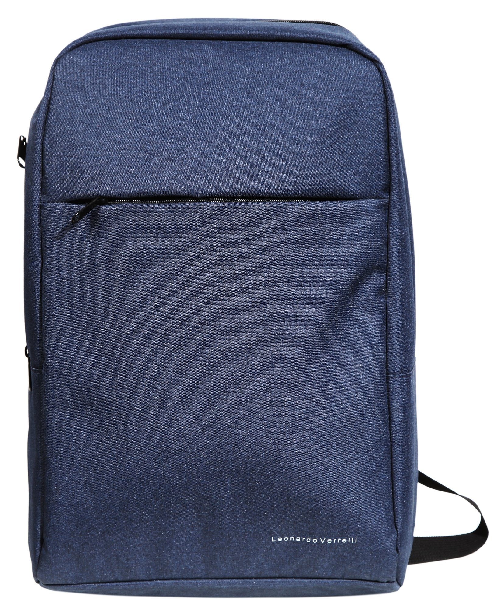 LEONARDO VERRELLI Rucksack Hazad Unisex Rucksack aus Polyester mit Laptopfach (einzeln) Blau
