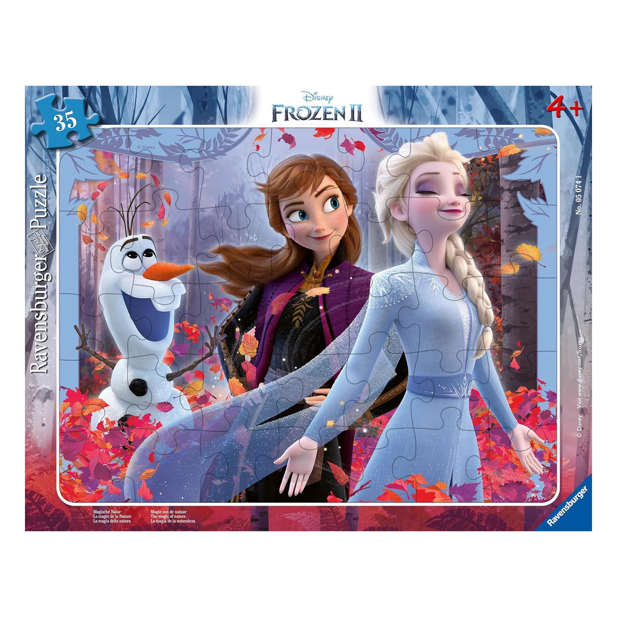 Ravensburger Puzzle für Kinder Die Eiskönigin Magische Natur - Disney Frozen 2, 35 Puzzleteile