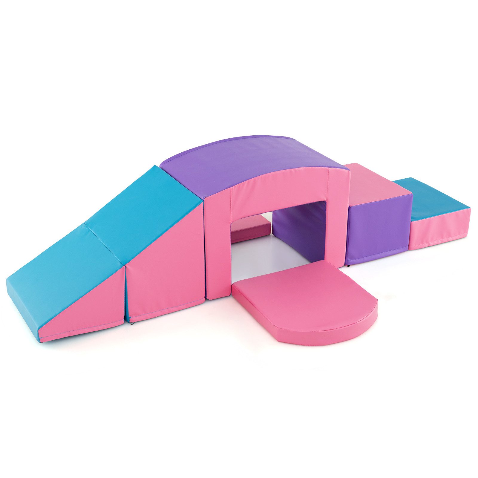 COSTWAY Spielbausteine, (6 St), Schaumstoffbausteine für Kinder ab 1 Jahr