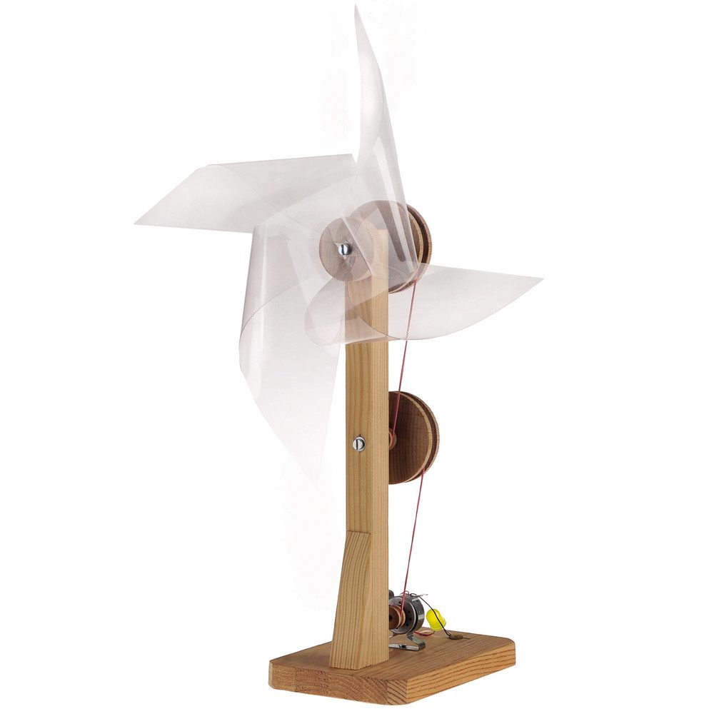 matches21 HOME & HOBBY Windgenerator Holz Bausatz ab 11 J. Holzbaukasten