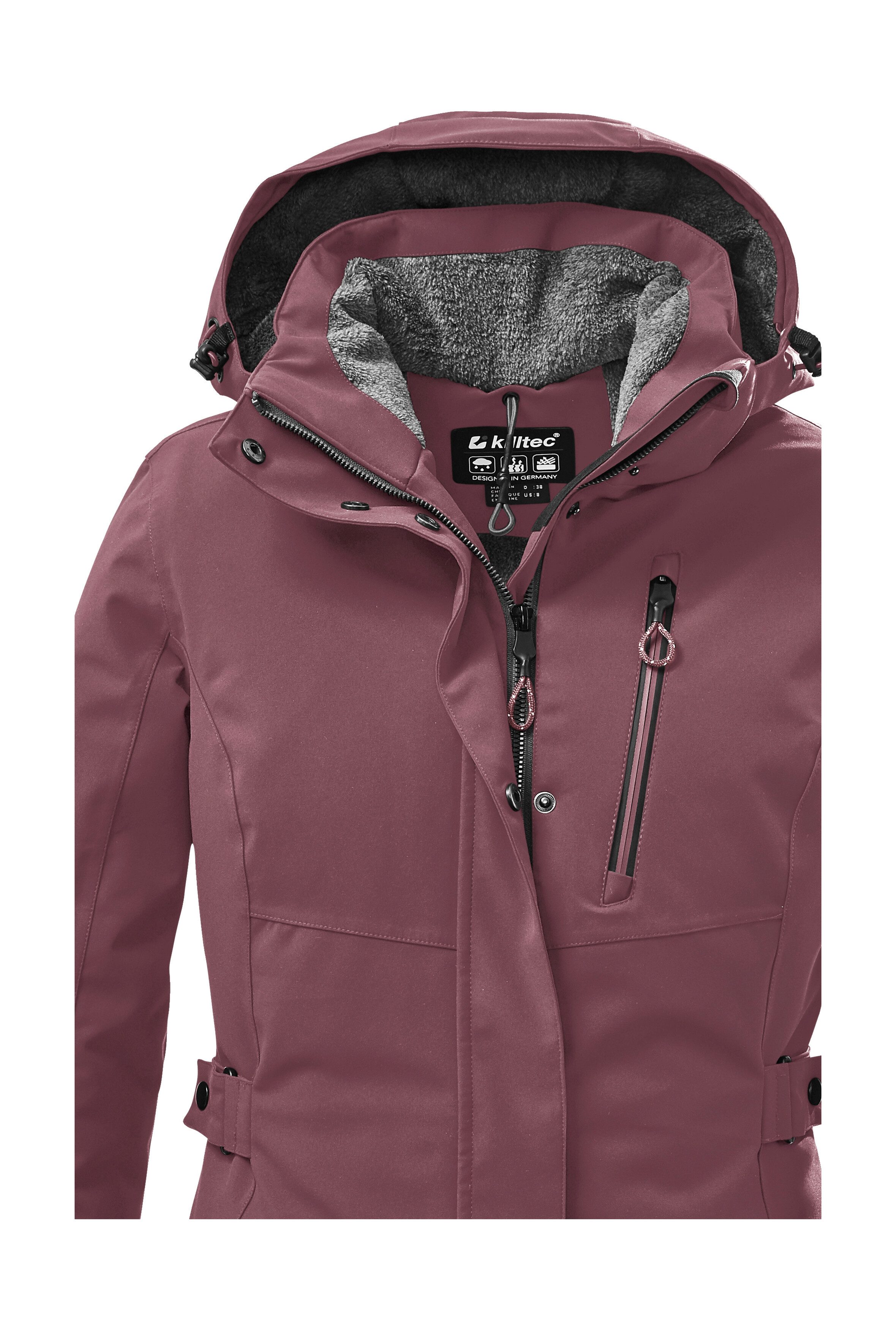 Killtec Parka KOW 165 WMN PRK Wasser- und winddichter Parka mit Teddyfleece und abnehmbarer Kapuze – Bild 3 von 5