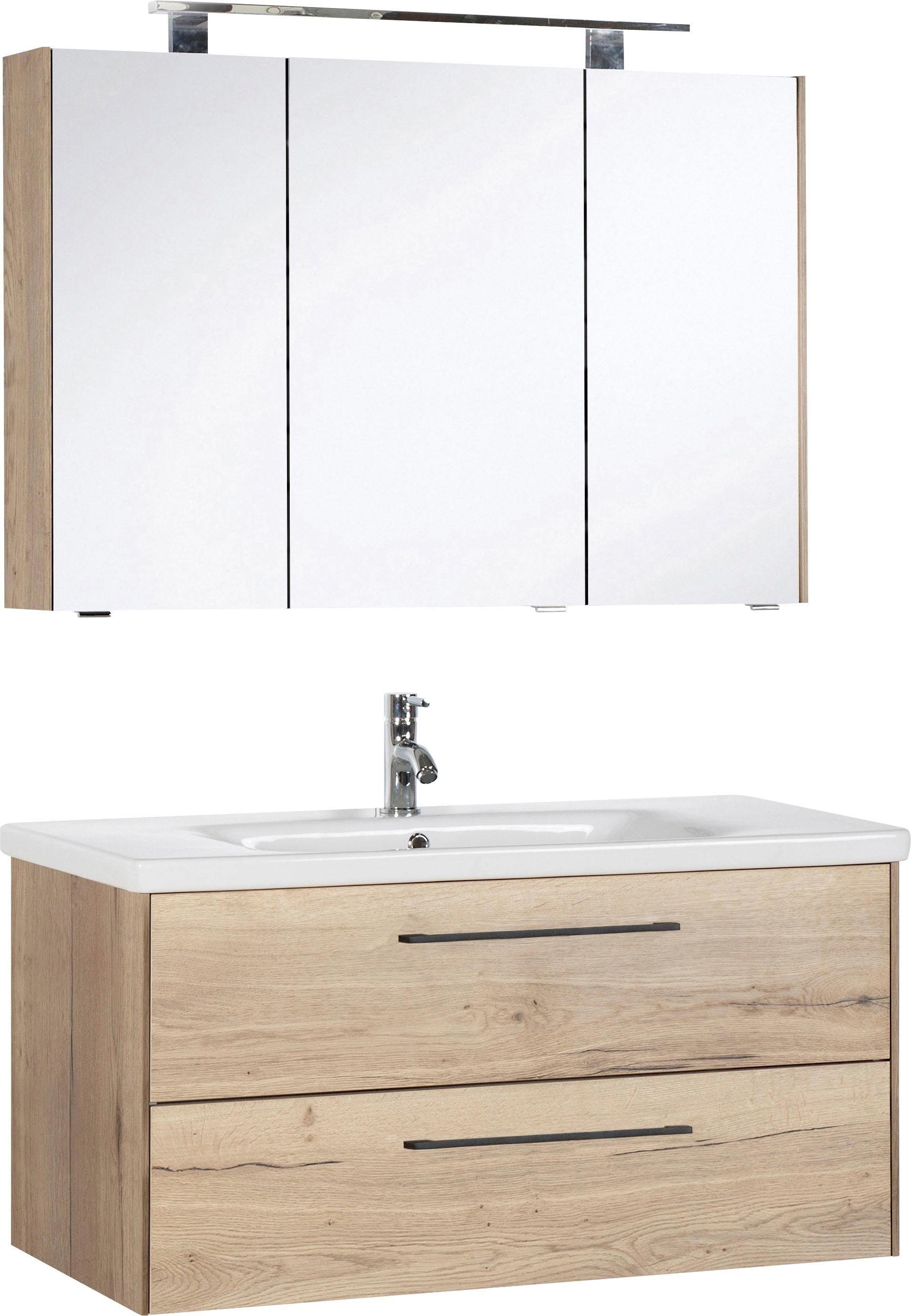 Saphir Badmöbel-Set 3400, (Set, 2-St), Breite 100 cm