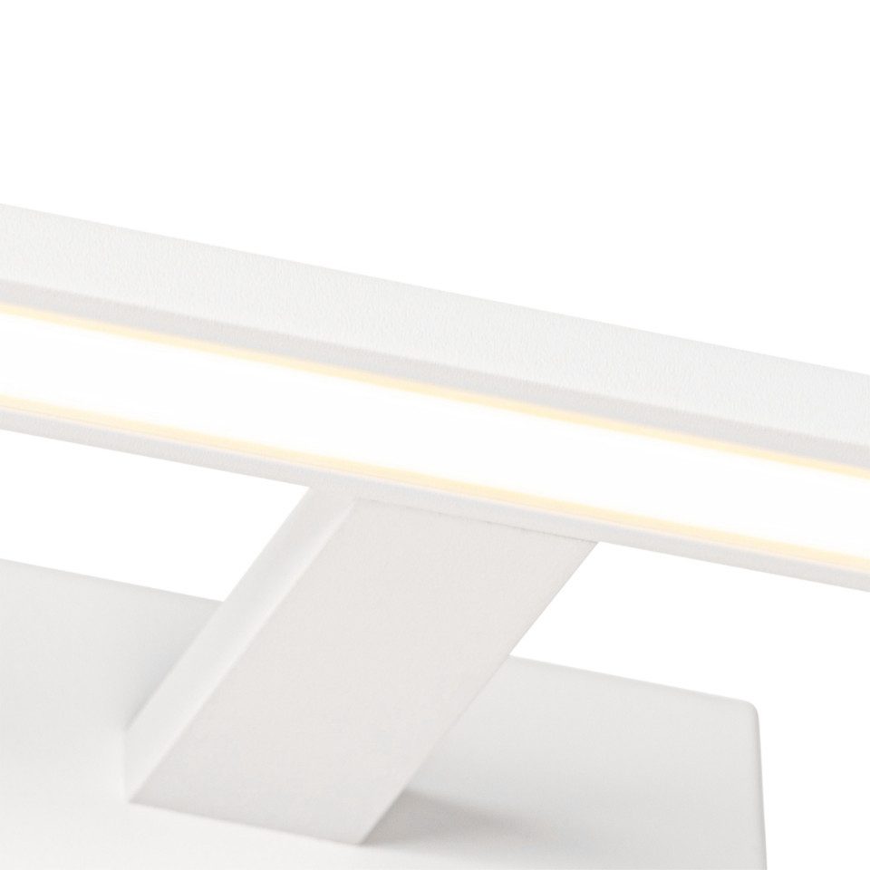 Qazqa Wandleuchte Jerre, LED fest integriert, (nicht austauschbare) LED, Weiß, Design, Stahl, 1-flammig