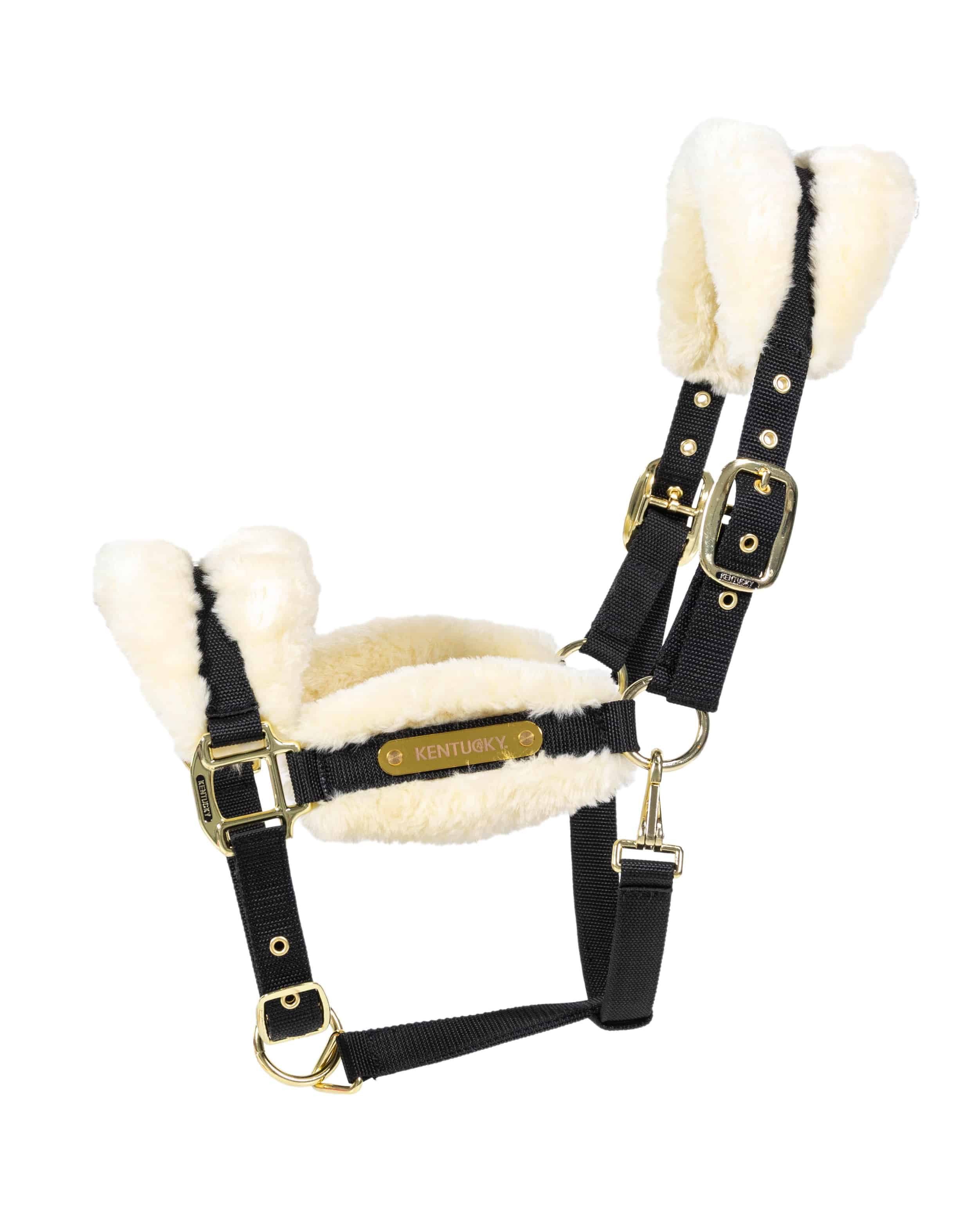 Kentucky Horsewear Halfter Nylon Lamfell Halfter Soft