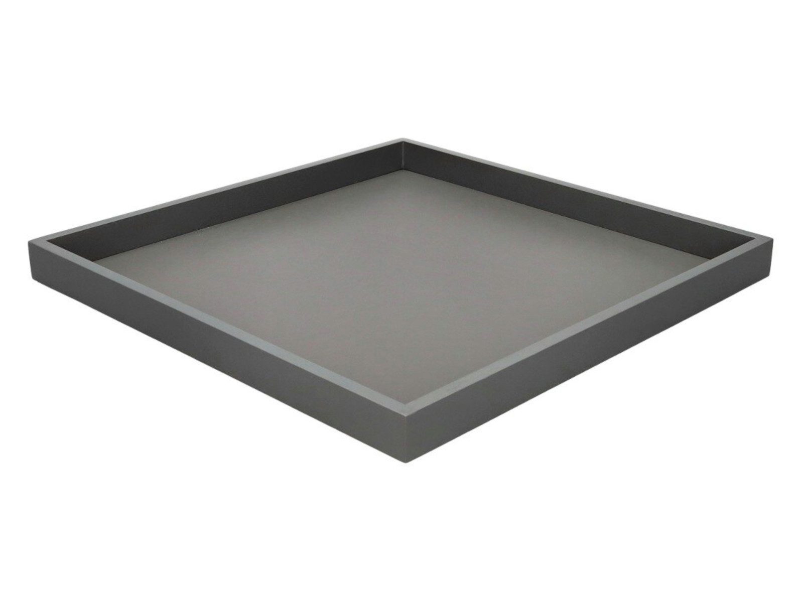 Giftcompany Tablett Neo Tablett quadratisch grau 32cm, Holzfaserplatte