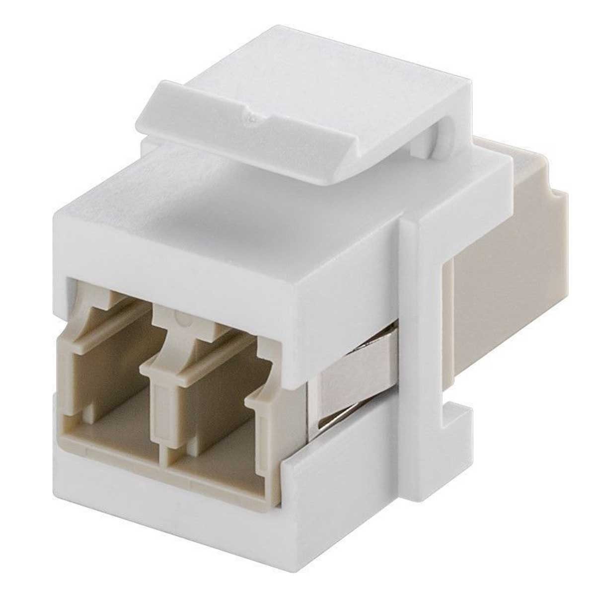 Goobay Netzwerkstecker Keystone Modul Lichtwellenleiter, 2x LC-Duplex Buc