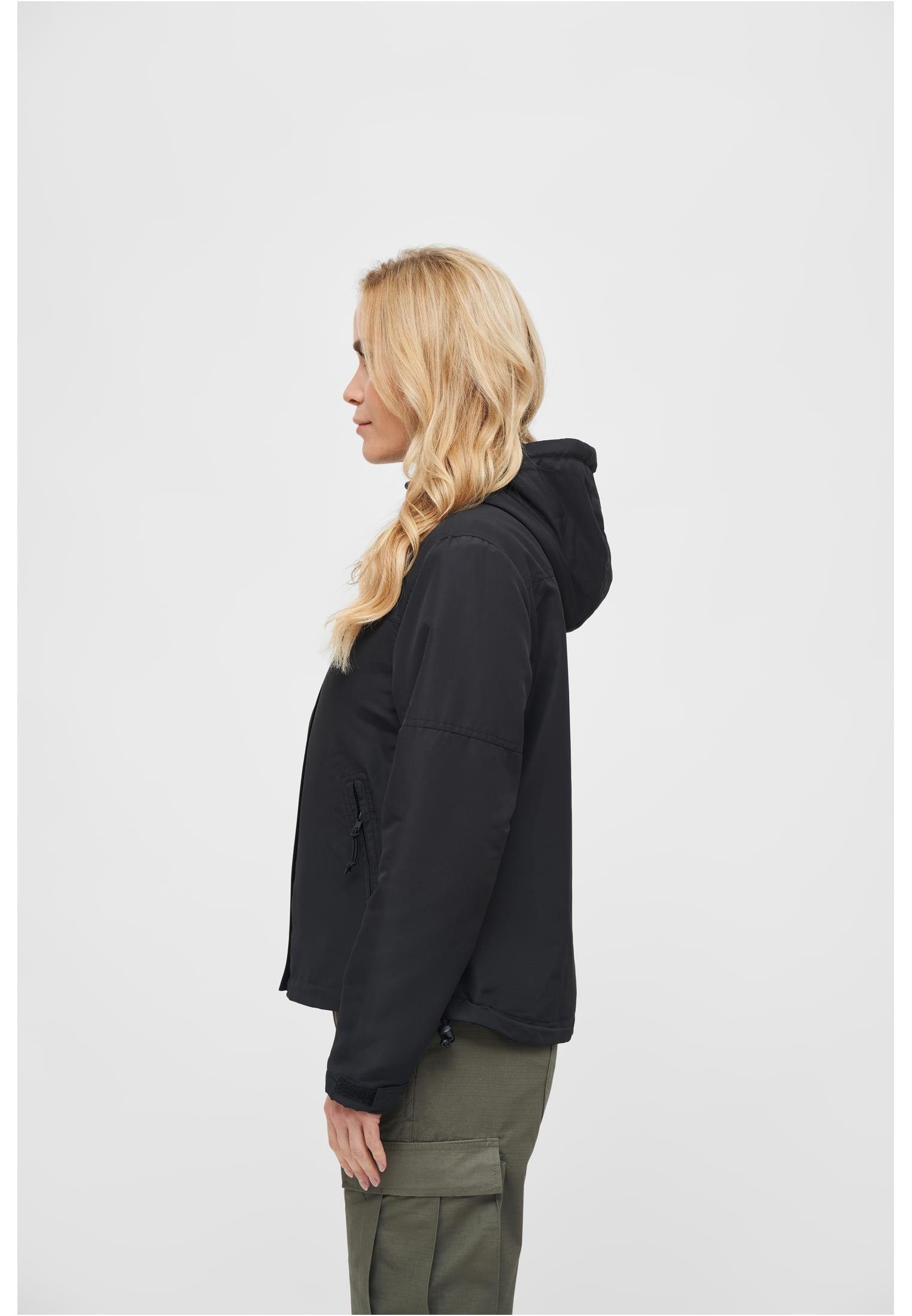 Damen Outdoorjacke (1-St) black Windbreaker Frontzip Ladies Brandit