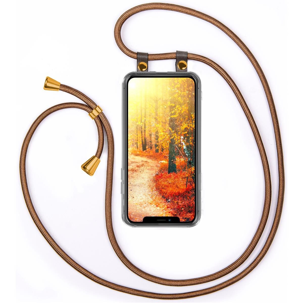 moex Handyhülle moex® Free Spirit für Apple iPhone 11 Pro Max, Hülle mit Band, Kette abnehmbar Handyband Handyhülle zum Umhängen