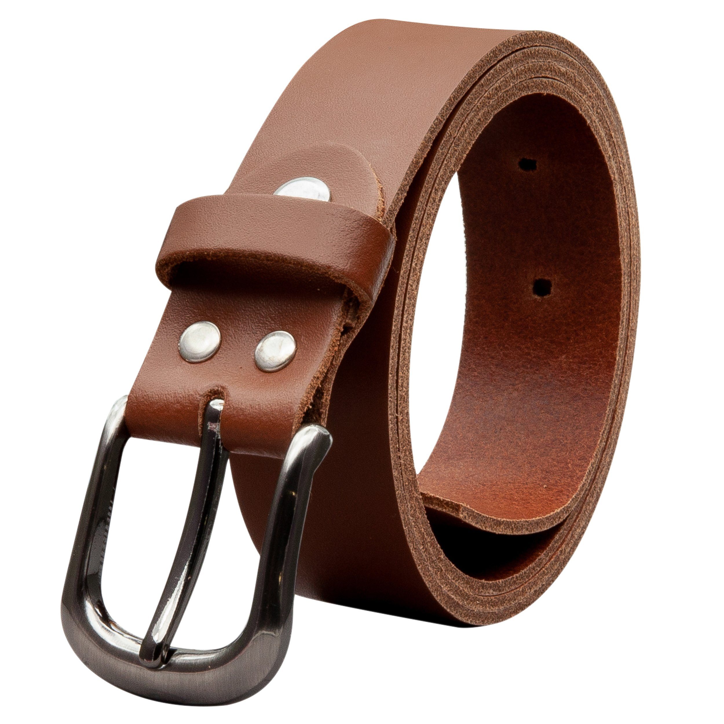 COLOGNEBELT Ledergürtel OM324-SL-Hellbraun MADE IN GERMANY, Hellbraun Kürzb günstig online kaufen