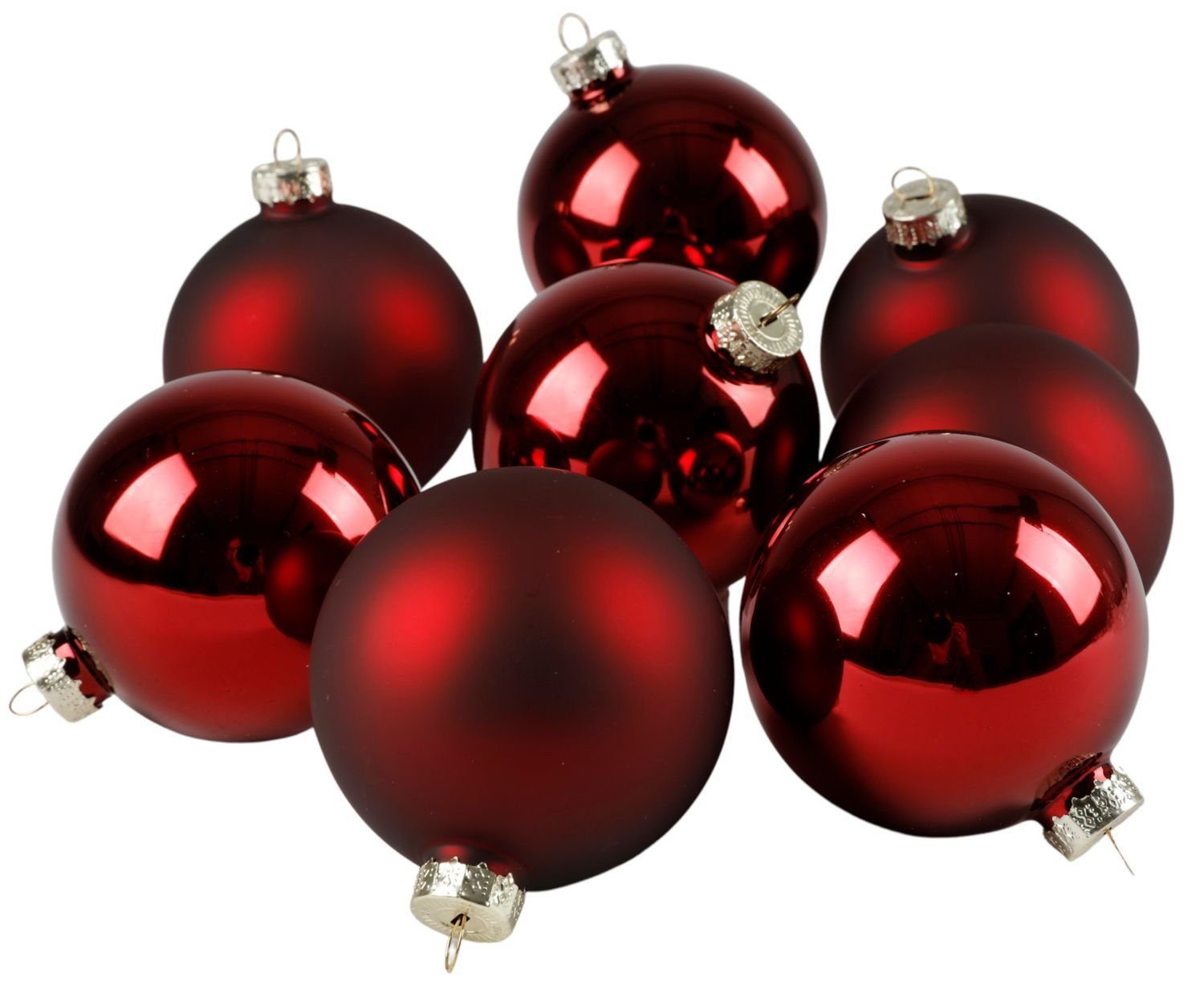 3cm Weihnachtsbaumkugeln Weih Christbaumkugel BURI Weihnachtsbaumkugel rot Baumschmuck 12er-Set