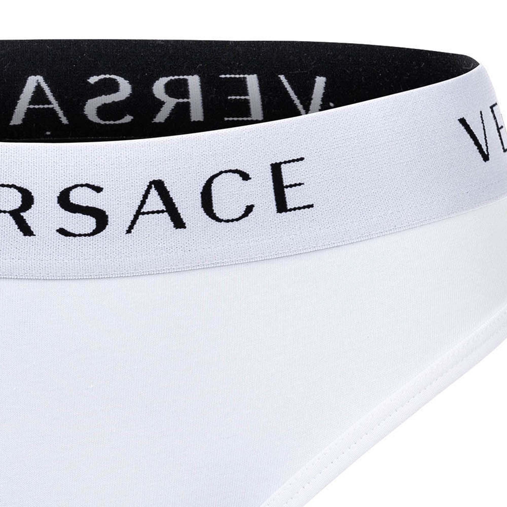 Versace Slip Damen Slip 1er Pack Baumwollmischung (Packung, 1er Pack)