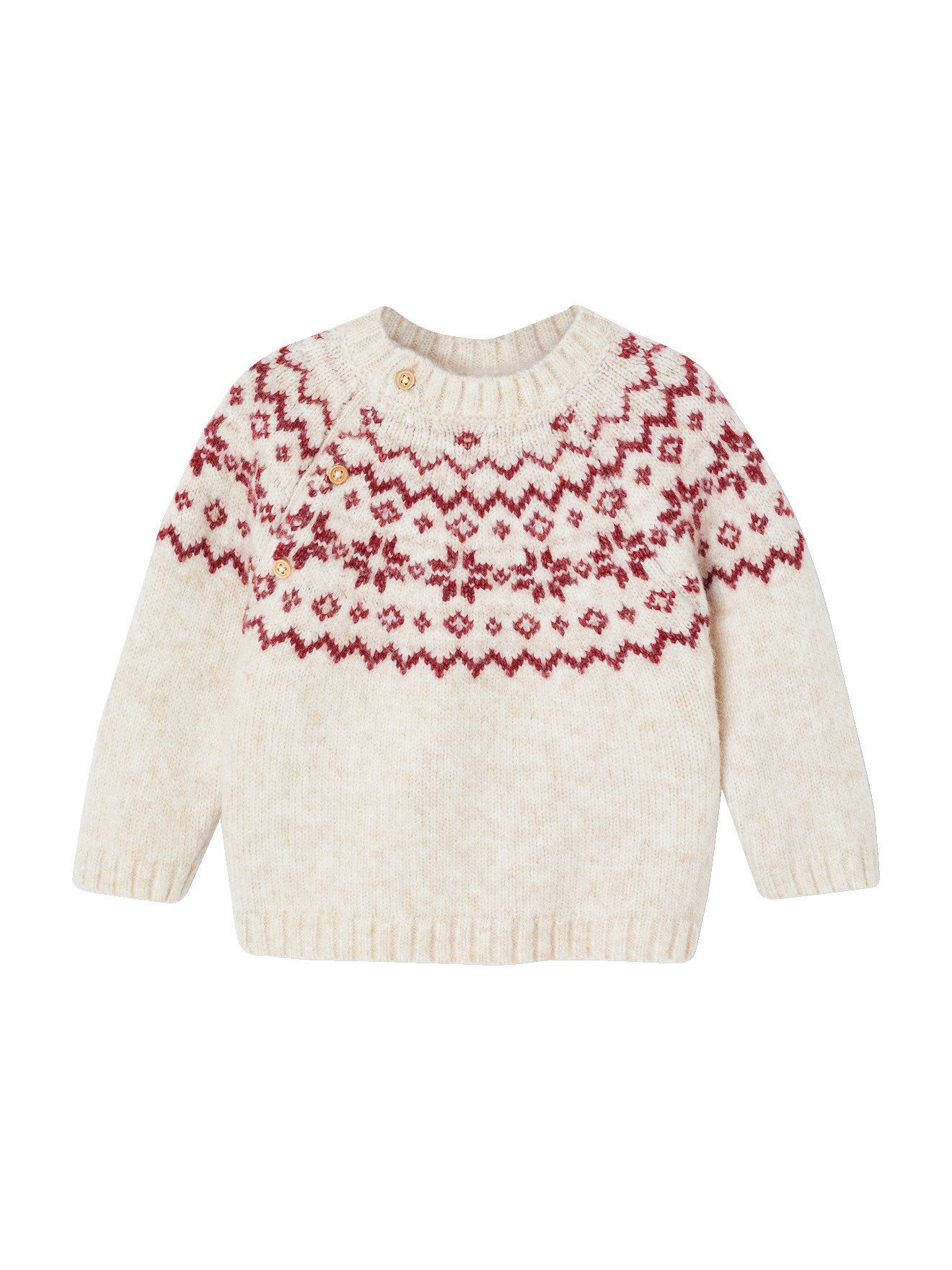 Envie de Fraise Pullunder Baby Weihnachts-Pullover Jacquardstrick-Capsule