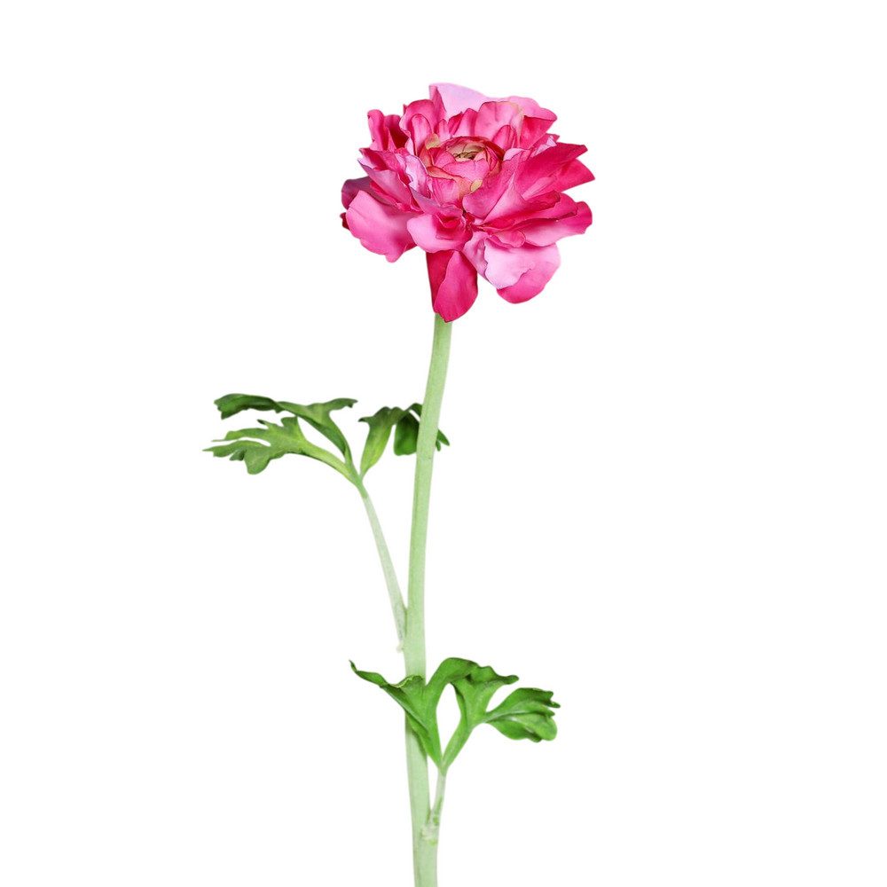 Dekofigur Kunstblume - Ranunkel - ca. 45 cm - pink