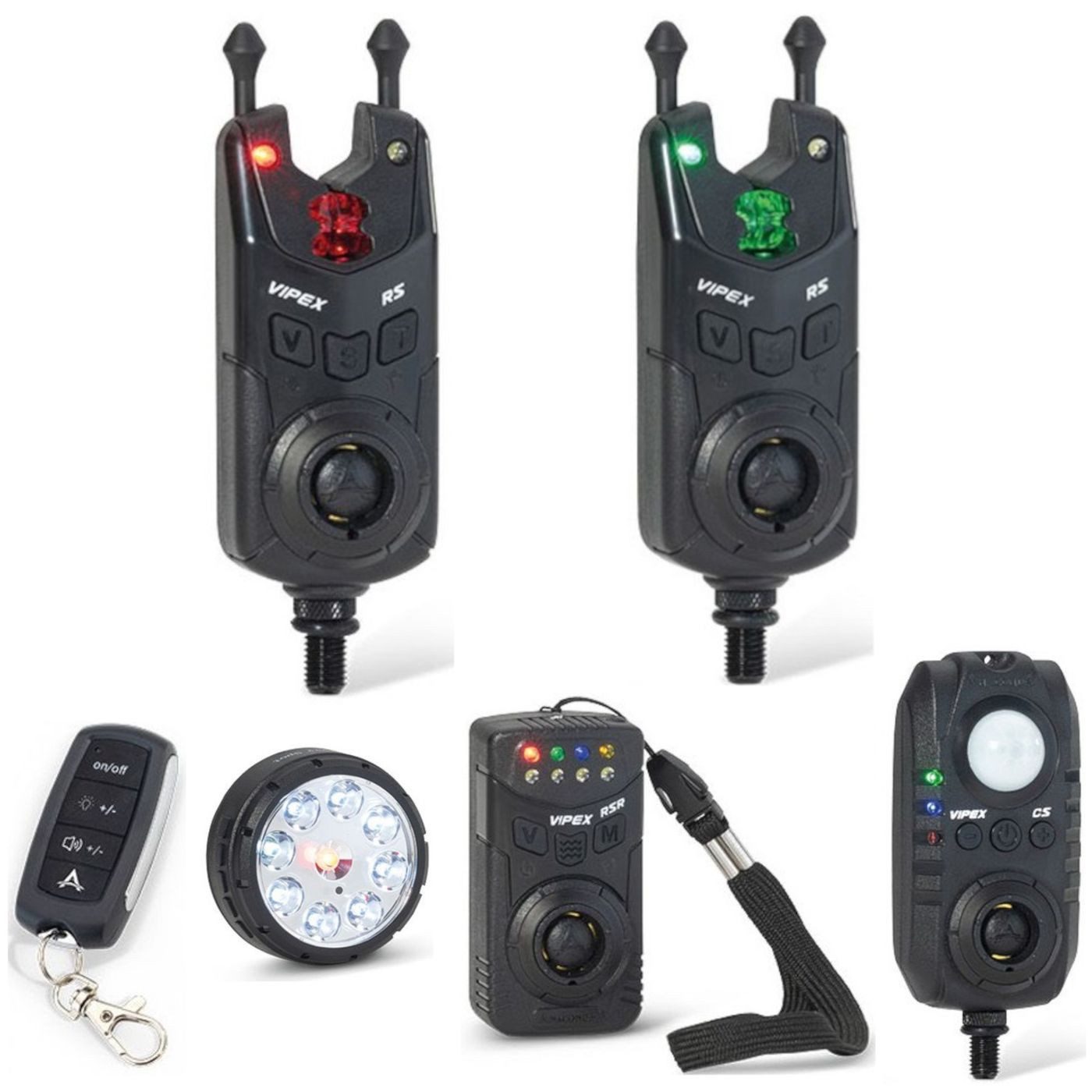 elektronischer Bissanzeiger Anaconda Vipex RS Profi Set 2 + 1 + TL + BW - Bissanzeiger Set