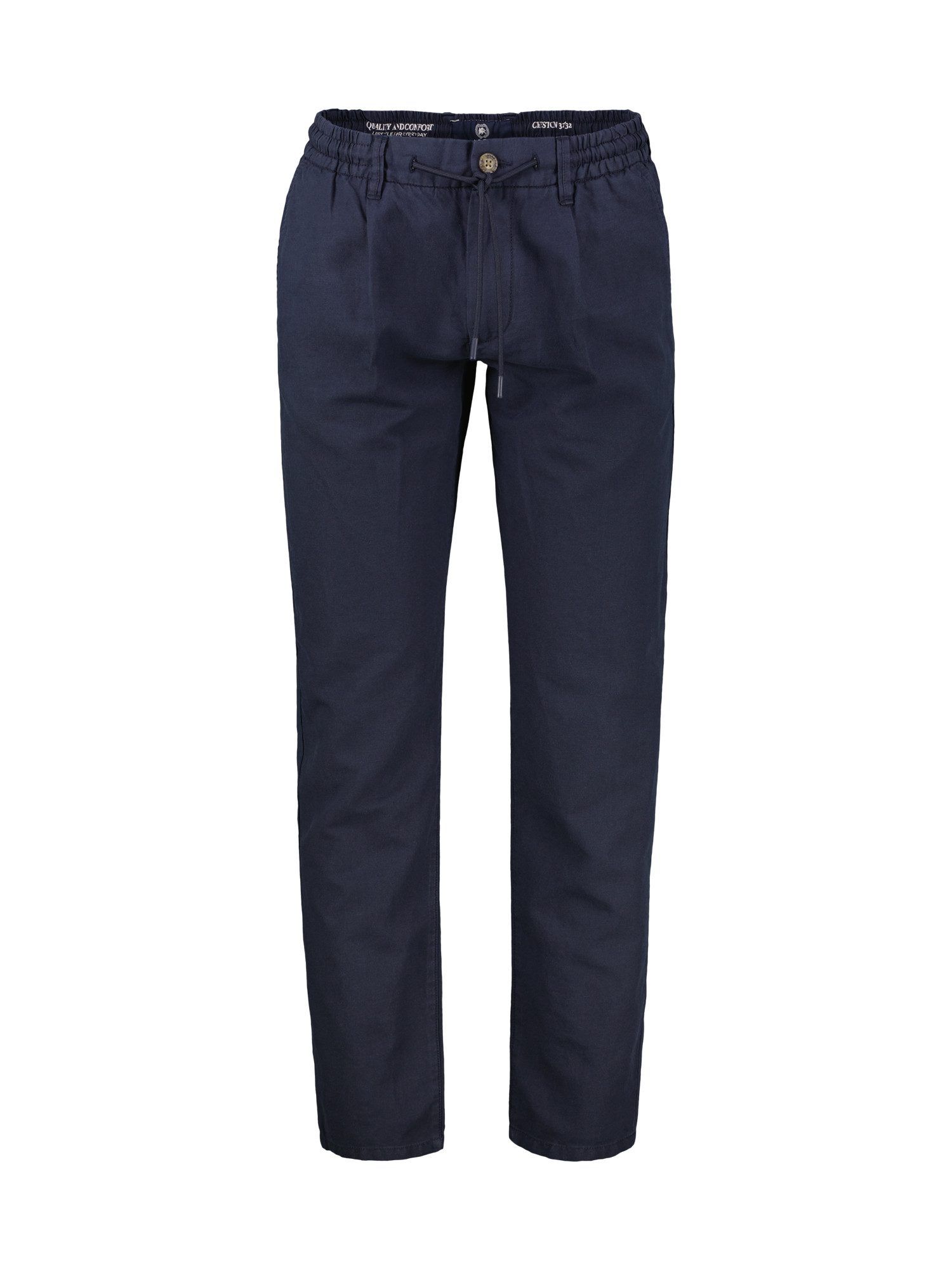 Chinohose Leichte Chino mit Gürtelschlaufen, Baumwollmix