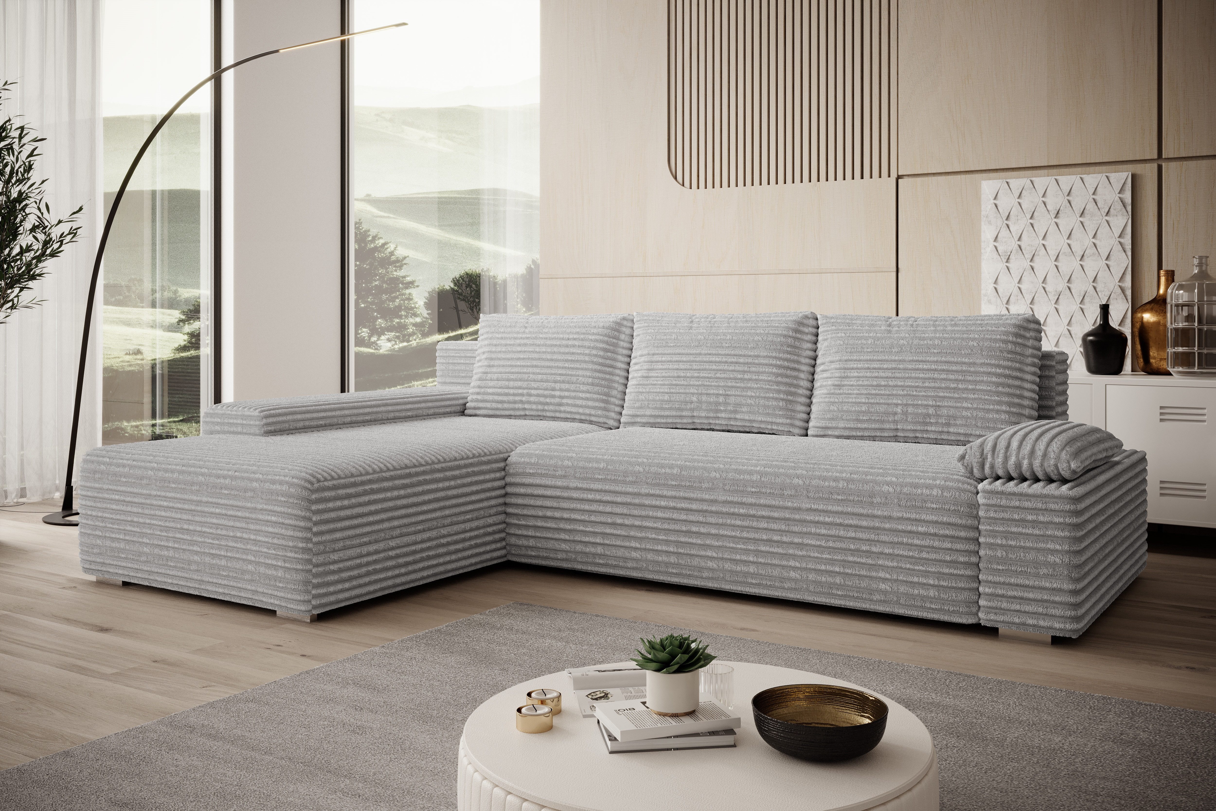 PROMETO Möbel Ecksofa Ecksofa LINEA mit günstig online kaufen