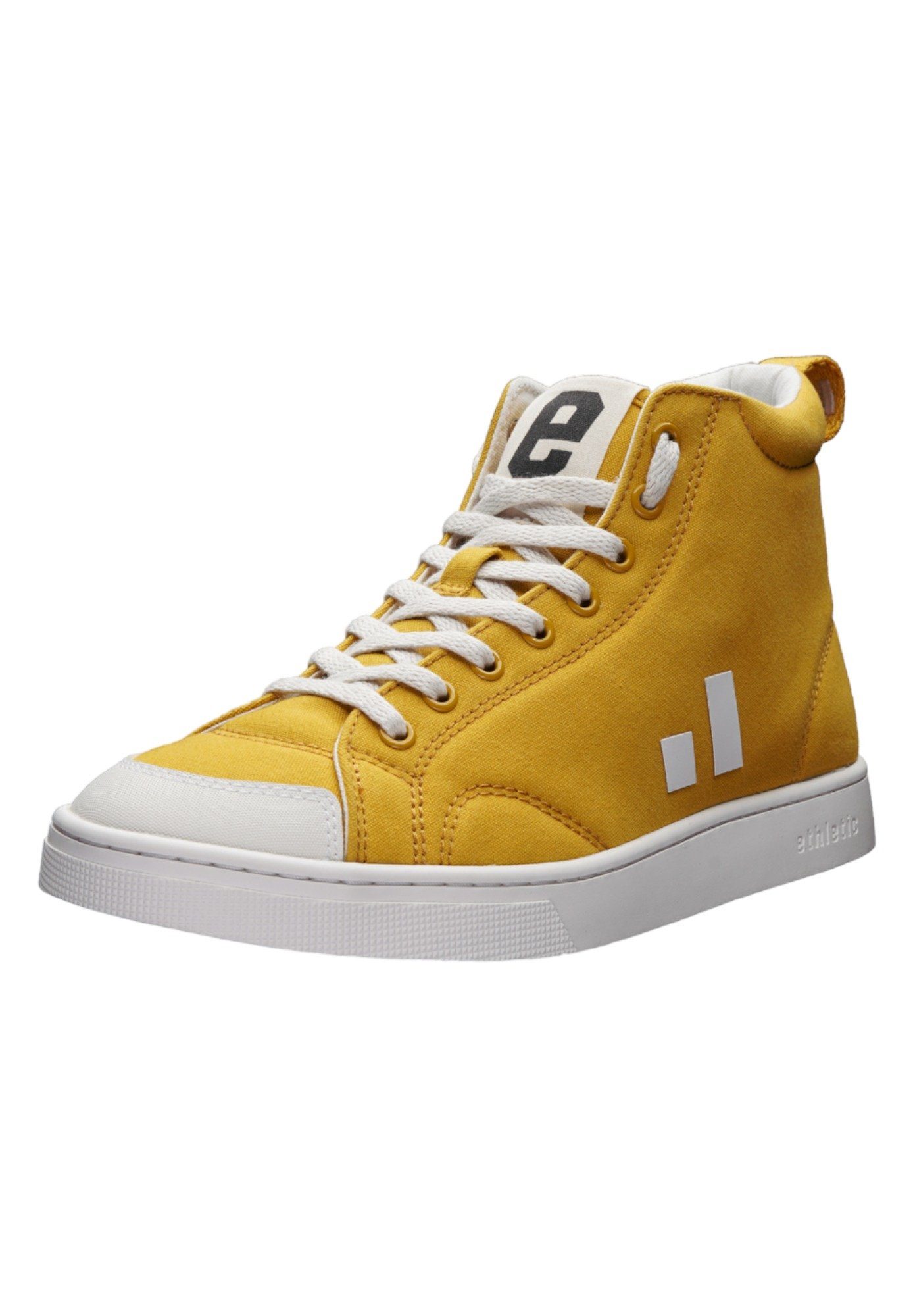 White Yellow Just Active Cut Fairtrade Hi ETHLETIC Sneaker Mustard - Produkt