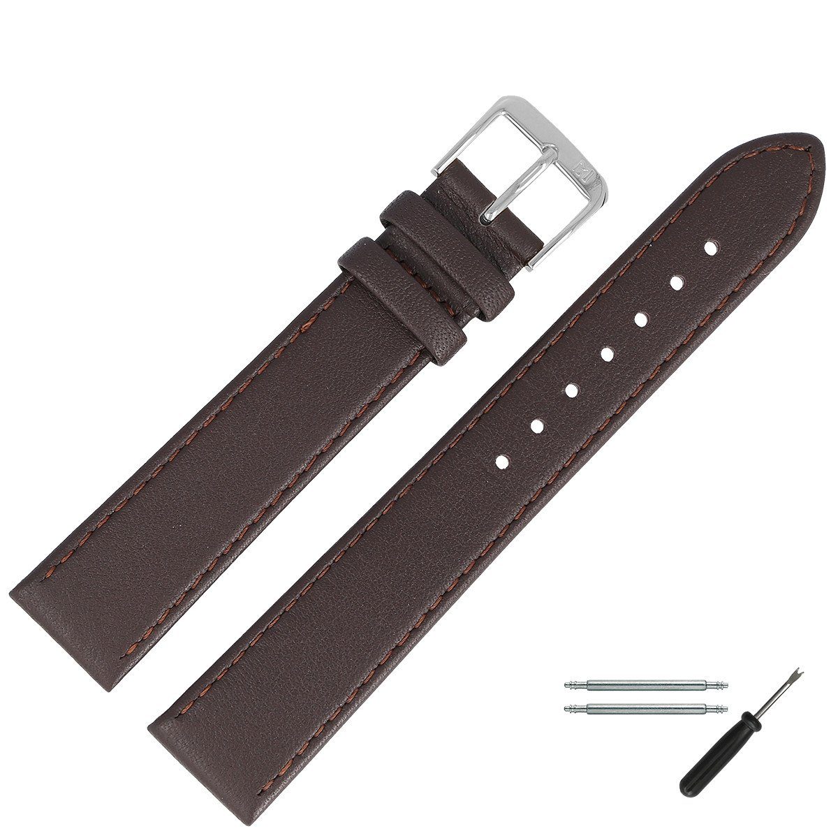 MARBURGER Uhrenarmband 22mm Leder günstig online kaufen