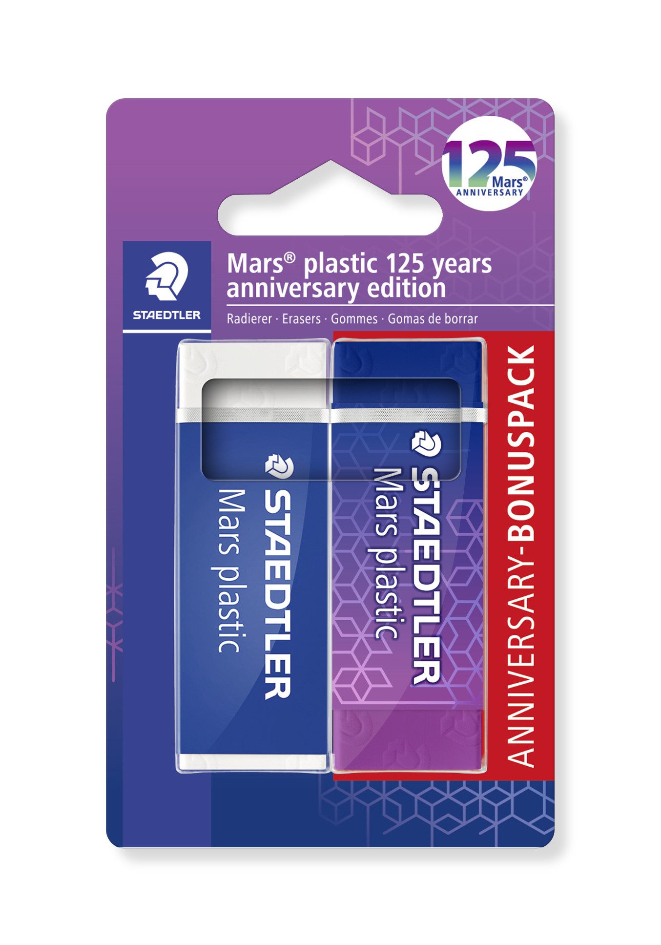 Mars Radiergummi Mars 52650MABK2 Radierer Mars plastic BK, 125 Mars