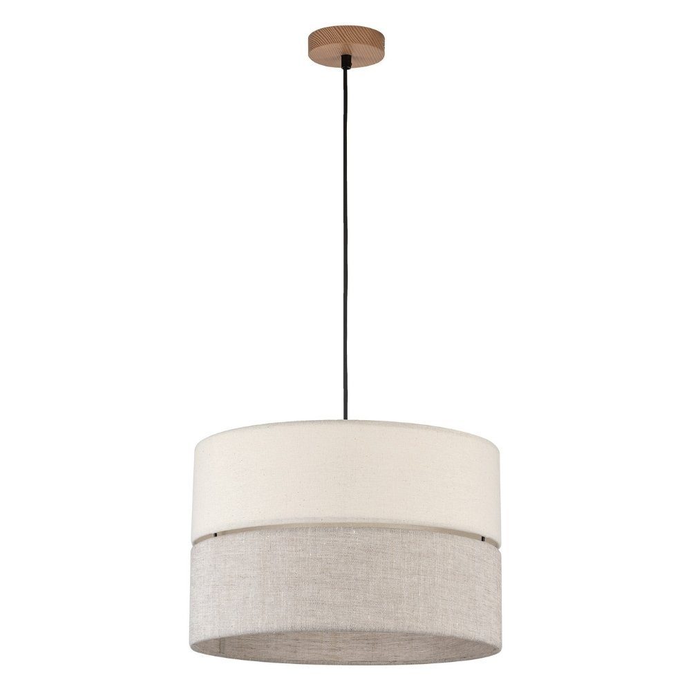 famlights Hängeleuchte, Pendelleuchte Amal in Beige E27 1-flammig 380mm, keine Angabe, Leuchtmittel enthalten: Nein, warmweiss, Hängeleuchte, Pendellampe, Pendelleuchte