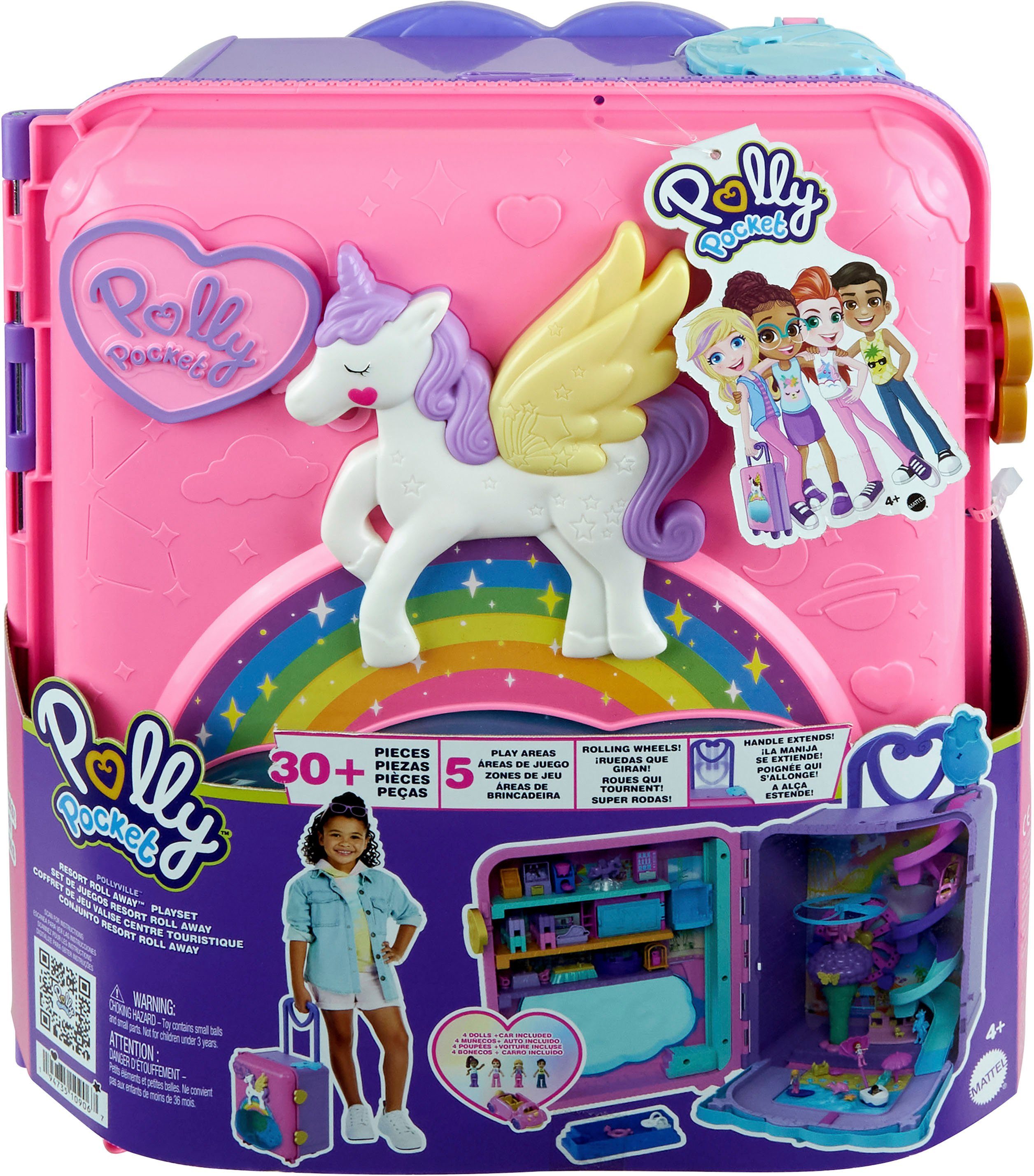 Polly Pocket Spielwelt Pollyville Urlaub im Rollkoffer