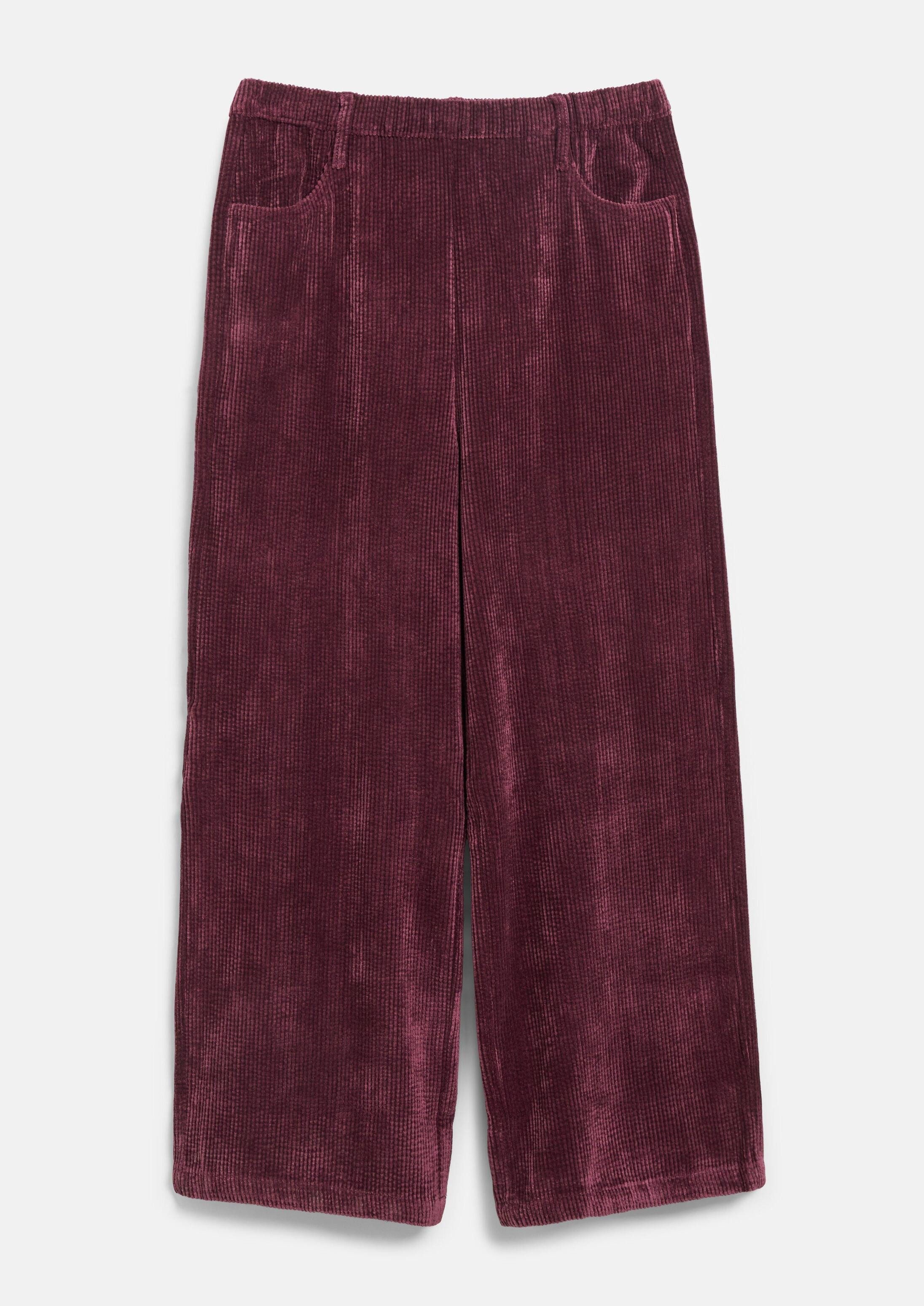 s.Oliver Chinos Hose WIDE LEG Wide-Leg-Hose mit Elastikbund aus Cord