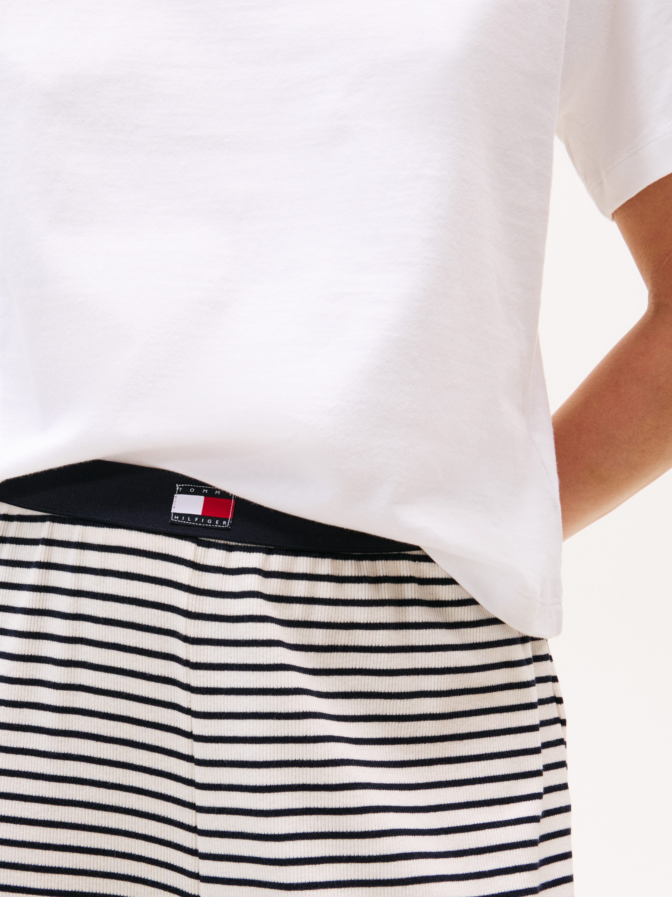 Tommy Hilfiger Underwear Homewearhose PRINT RIB PANTS elastischer Bund, ger günstig online kaufen