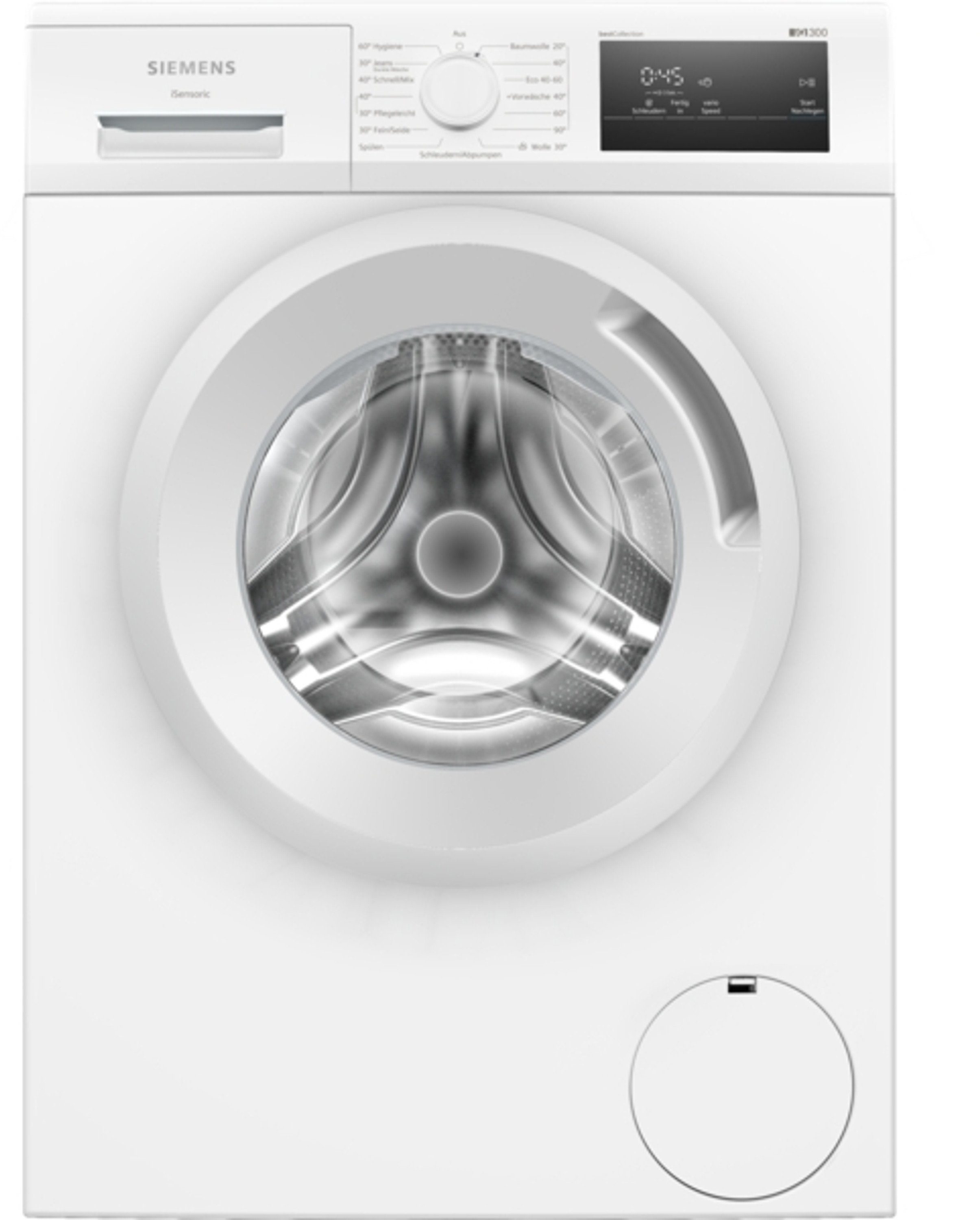 7 Nachlegefunktion Waschmaschine 1354 WM14N0H3, touchControl-Tasten, SIEMENS U/min, kg, iQdrive,