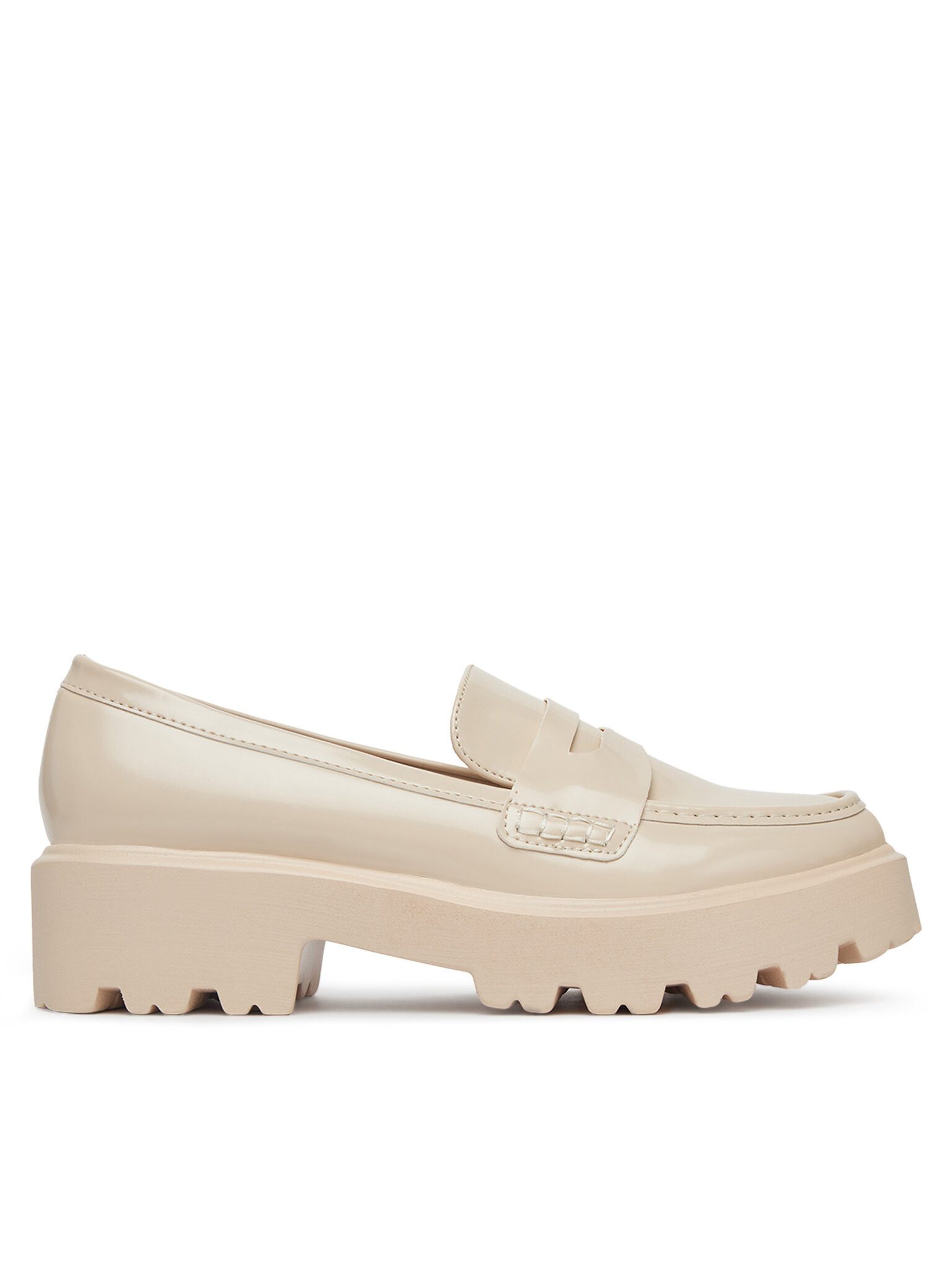 DeeZee Deezee Damen-Loafers Beige LE601-2 Mokassin