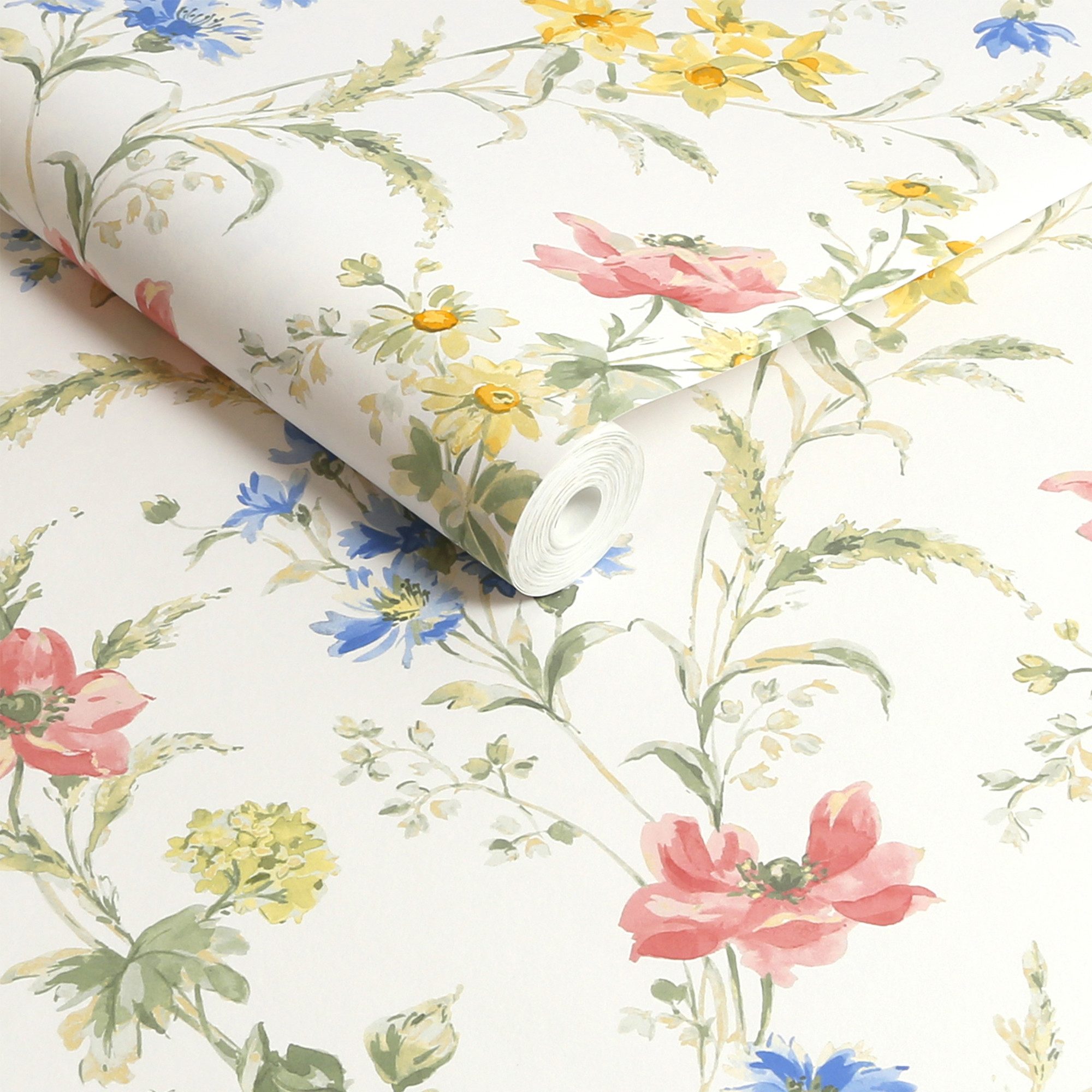 LAURA ASHLEY Vliestapete Poppy Meadow, glatt, geblümt, (1 St), 10mx52cm (ca günstig online kaufen