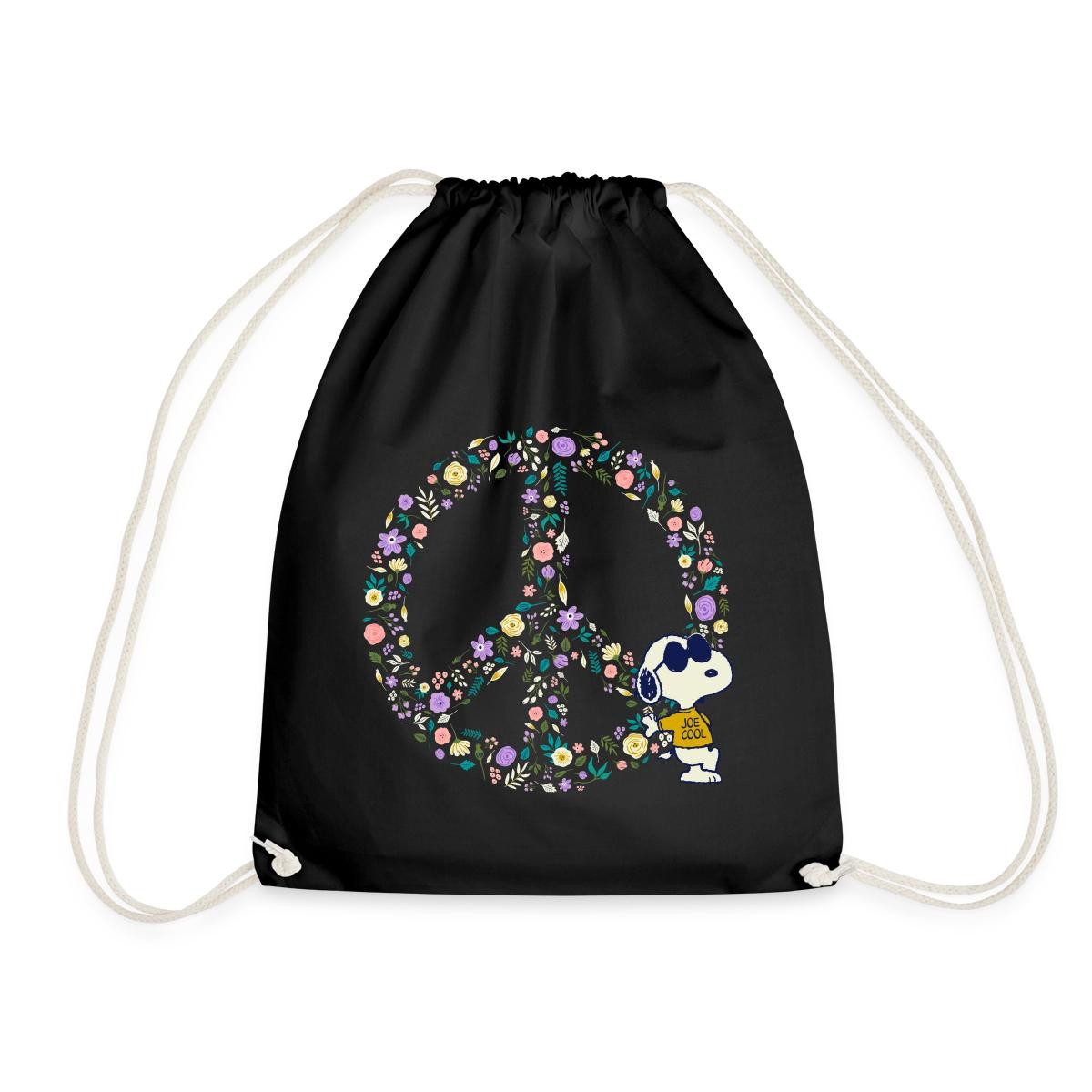 Spreadshirt Turnbeutel Peanuts Snoopy Peace Zeichen Frieden Turnbeutel (1-tlg)