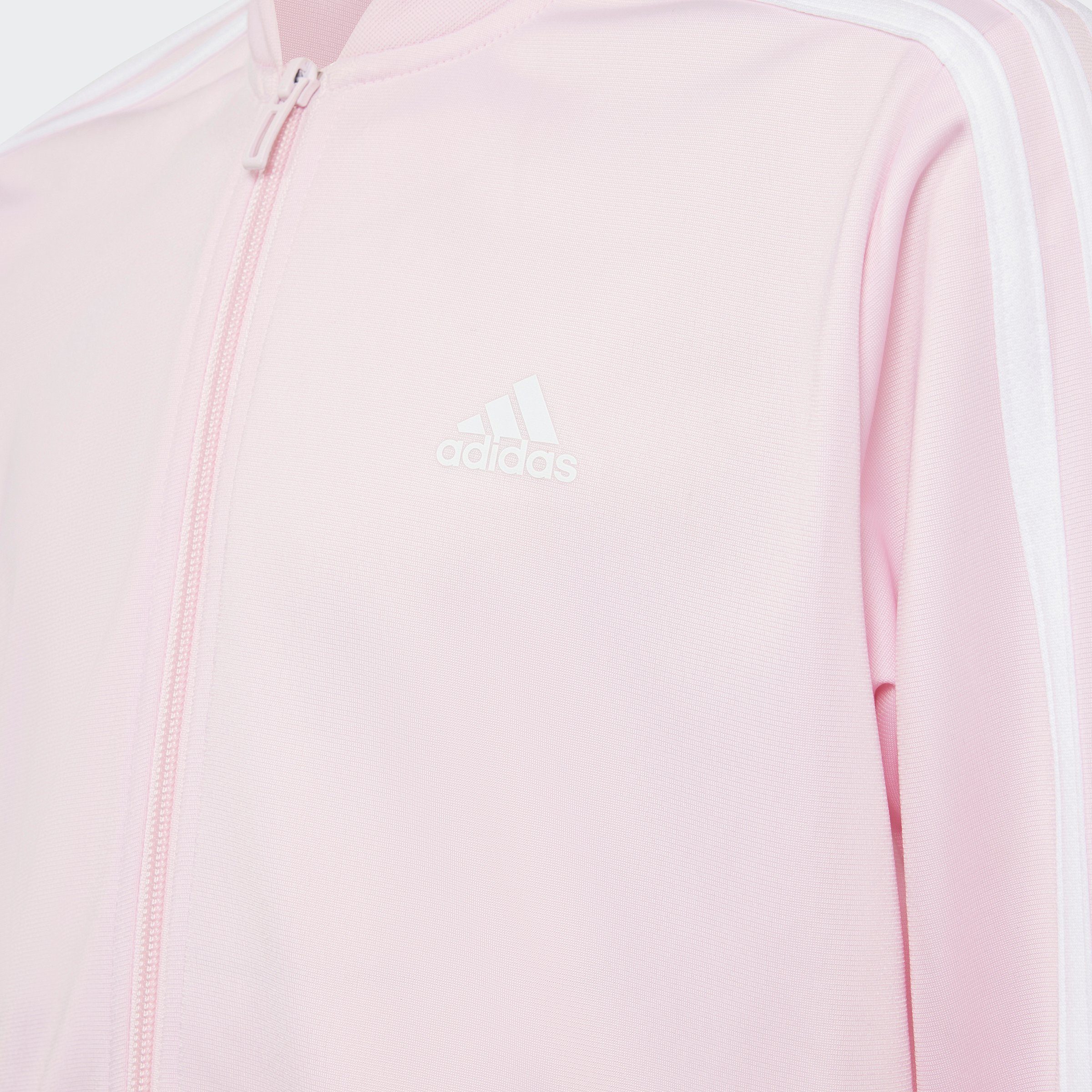 adidas Sportswear ESSENTIALS (2-tlg) Trainingsanzug 3-STREIFEN CLPINK/WHITE/WHITE