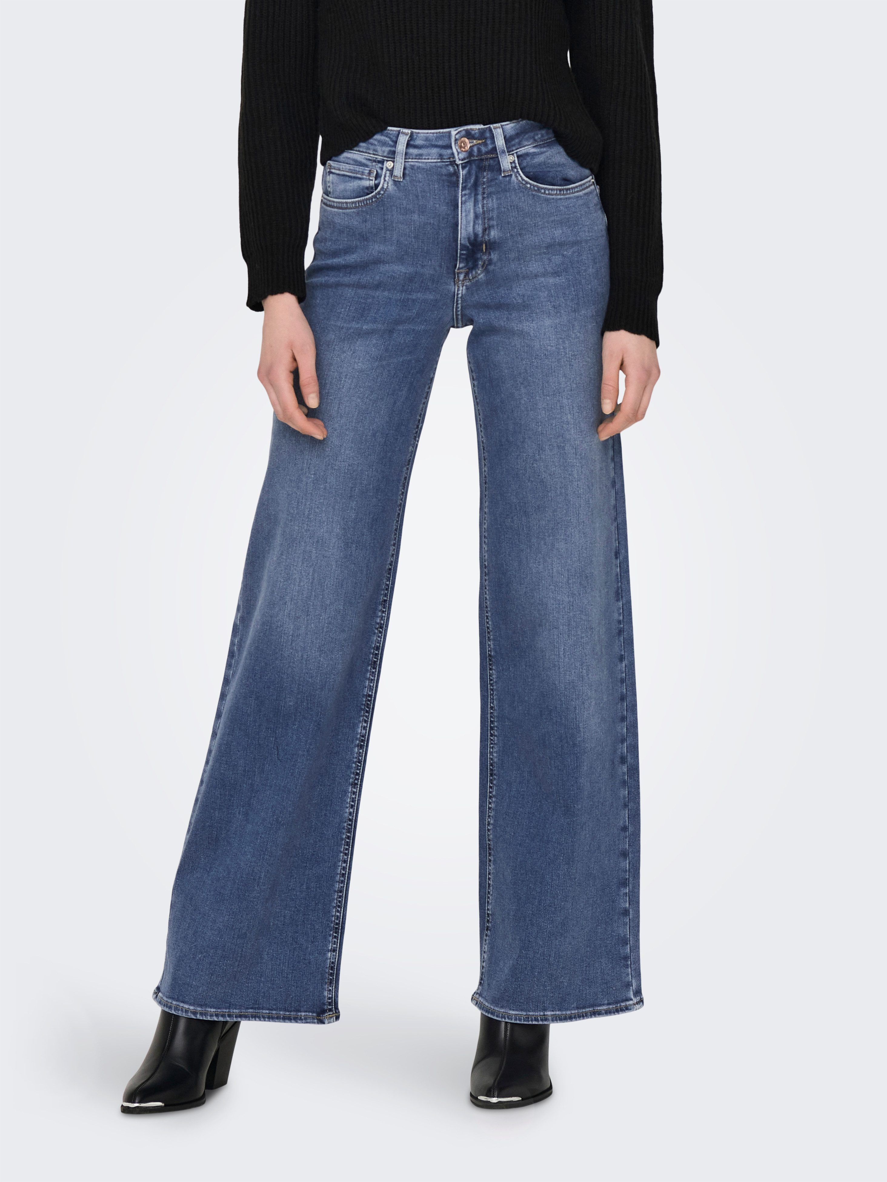 ONLY High-waist-Jeans ONLMADISON BLUSH HW WIDE günstig online kaufen