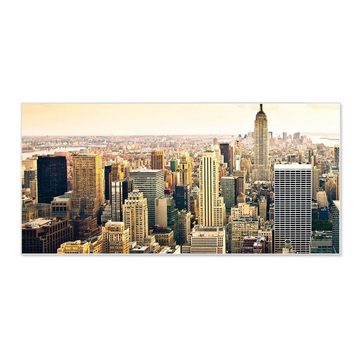 banjado Wandtafel Stahl New York City, (inkl. 4 Magnete, Stahlmagnettafel)