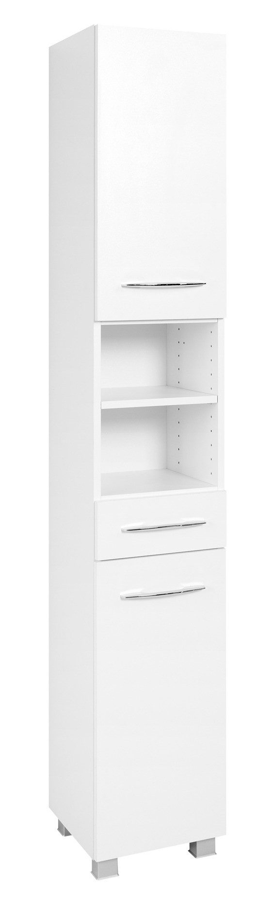 Basera® Hochschrank Ondine 30 cm breit weiß, Badezimmermöbel