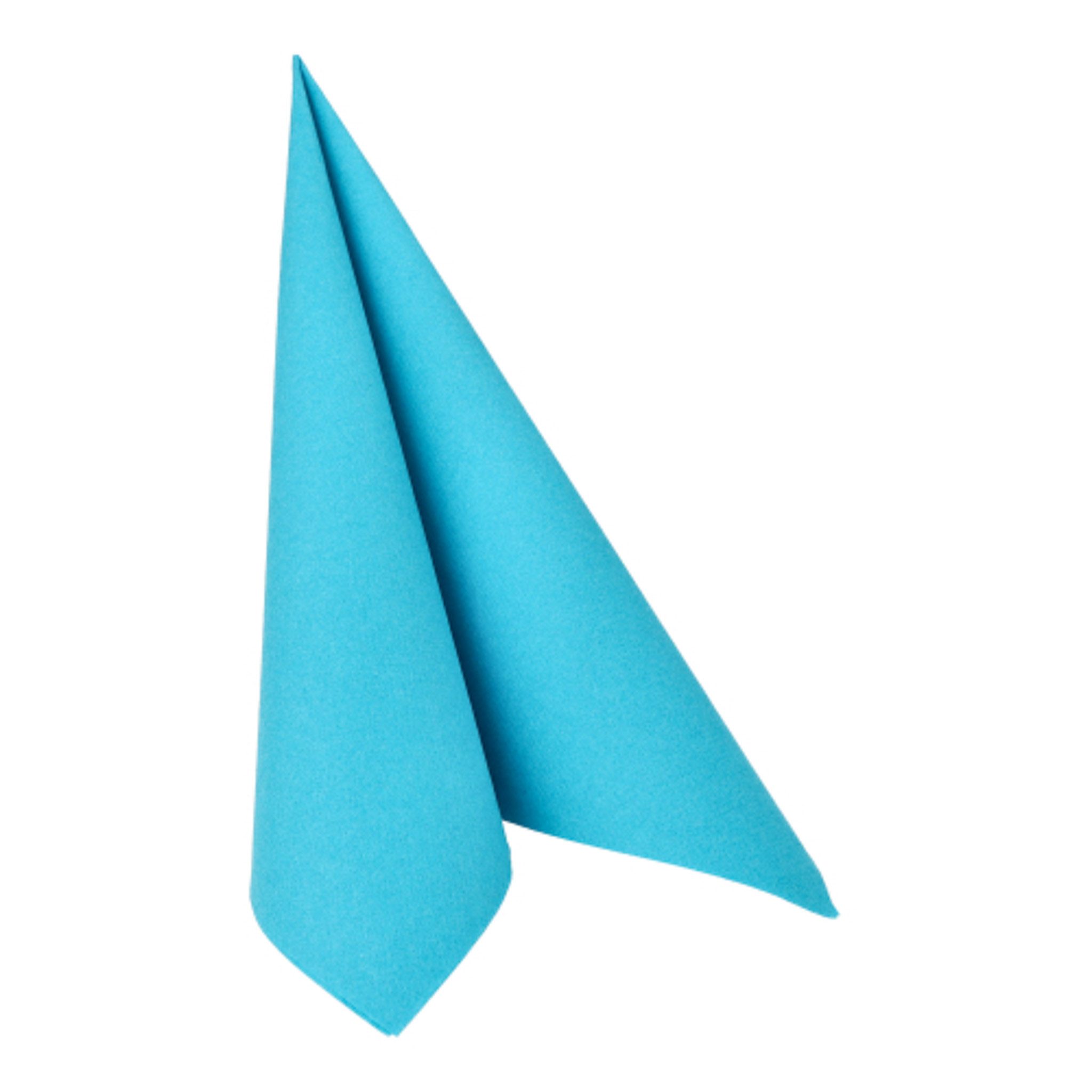 PAPSTAR Papierserviette, Servietten stoffähnlich 40x40cm Royal Collection 50 Stück Türkis