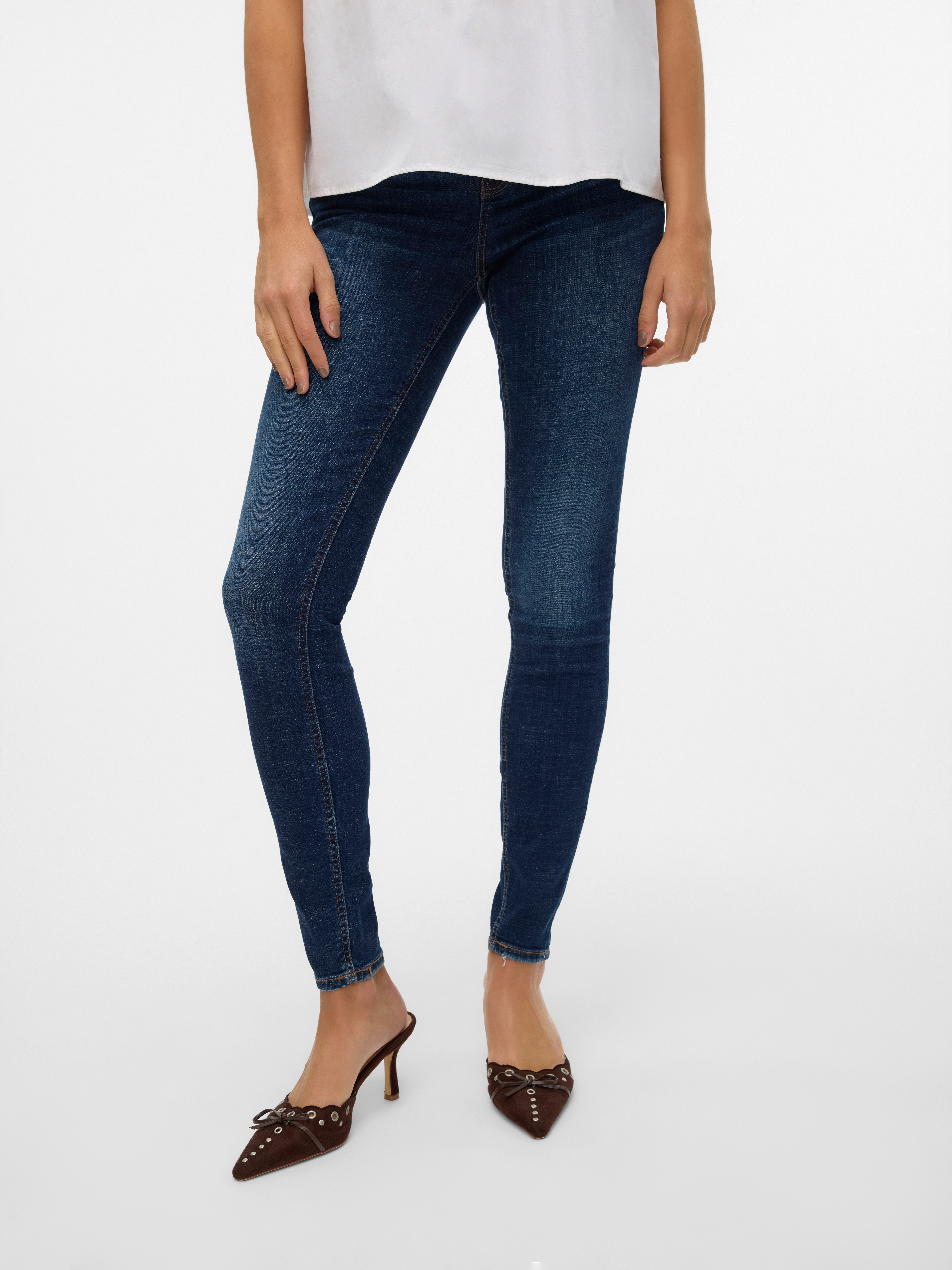 Vero Moda Skinny-fit-Jeans VMFLASH MR SKINNY JEANS LI3303 GA NOOS Baumwollm günstig online kaufen
