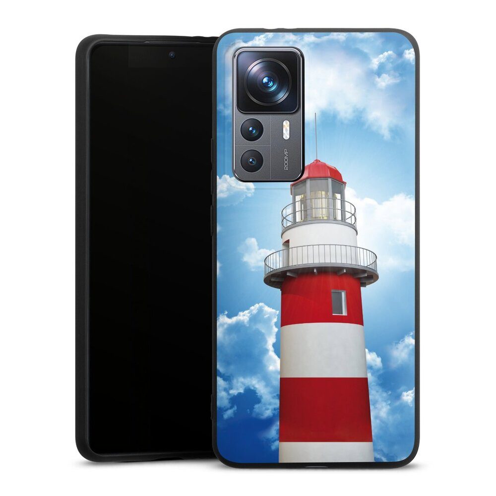 DeinDesign Handyhülle Leuchtturm Wolke Himmel Leuchtturm, Xiaomi 12T Pro 5G Silikon Hülle Premium Case Handy Schutzhülle