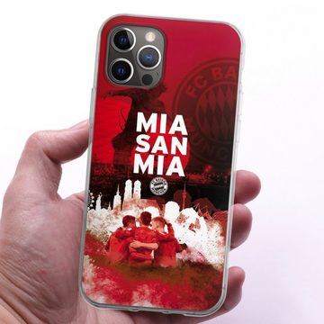DeinDesign Handyhülle FCB Mia San Mia FC Bayern München FCB - MIA SAN MIA, Apple iPhone 12 Pro Silikon Hülle Bumper Case Handy Schutzhülle