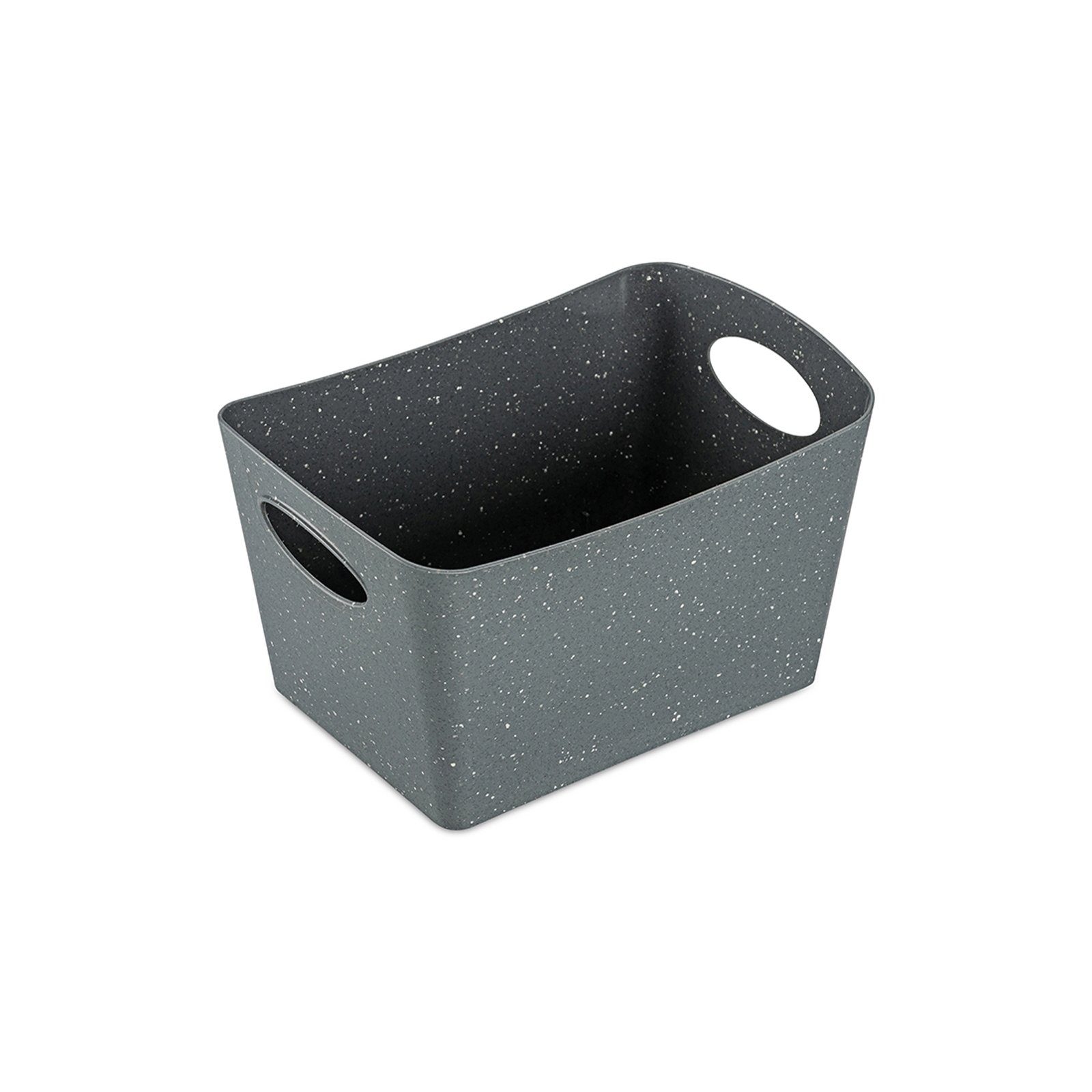 KOZIOL Aufbewahrungskorb Aufbewahrungsbox 1 Liter BOXXX S (Stück, 1 St), Utensilo Regalkorb Kunststoff Grau | Dekokörbe