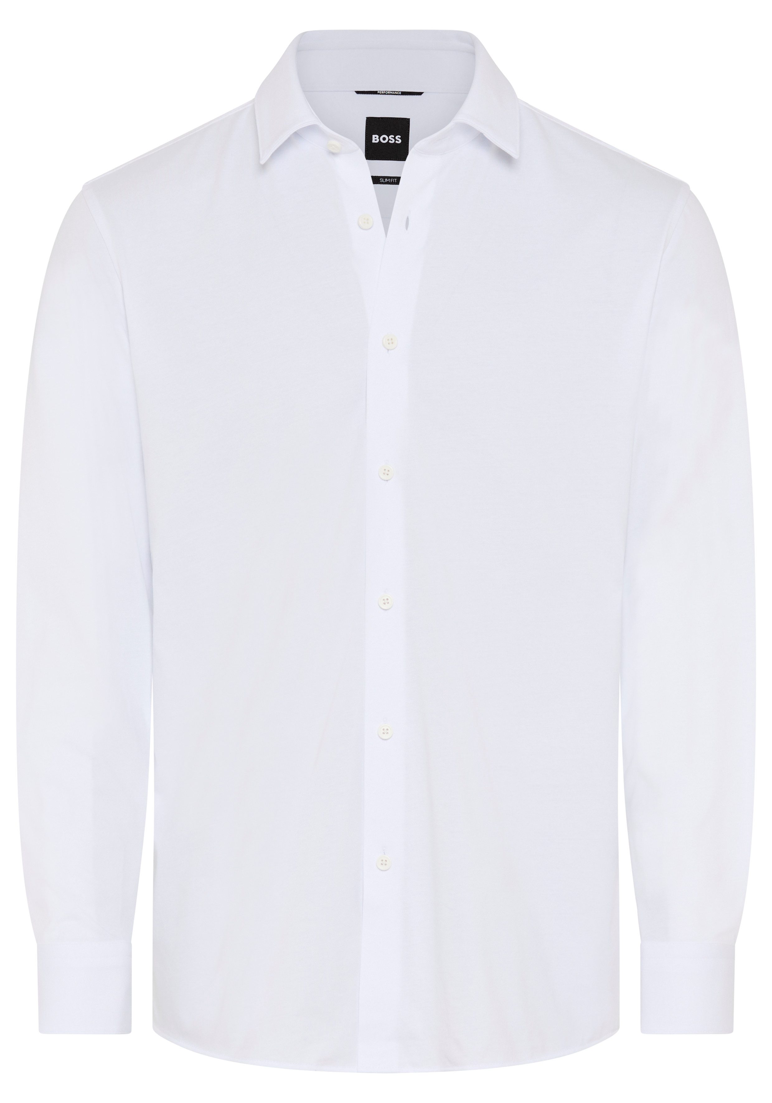 BOSS Businesshemd HANK Kentkragen, Slim Fit, Baumwoll-Mix mit Performance-Stretch – Bild 5 von 5