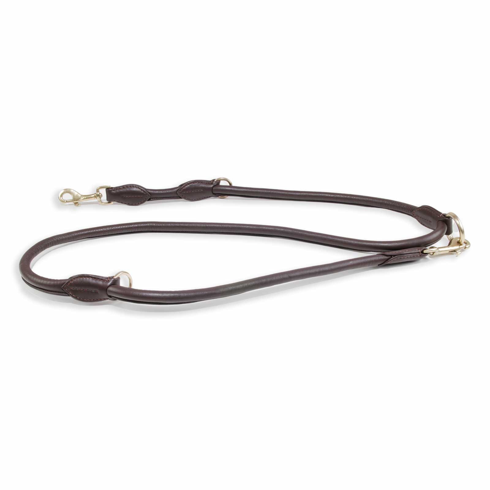 Monkimau Hundeleine Hundeleine aus weichem Nappa-Leder braun, Robust