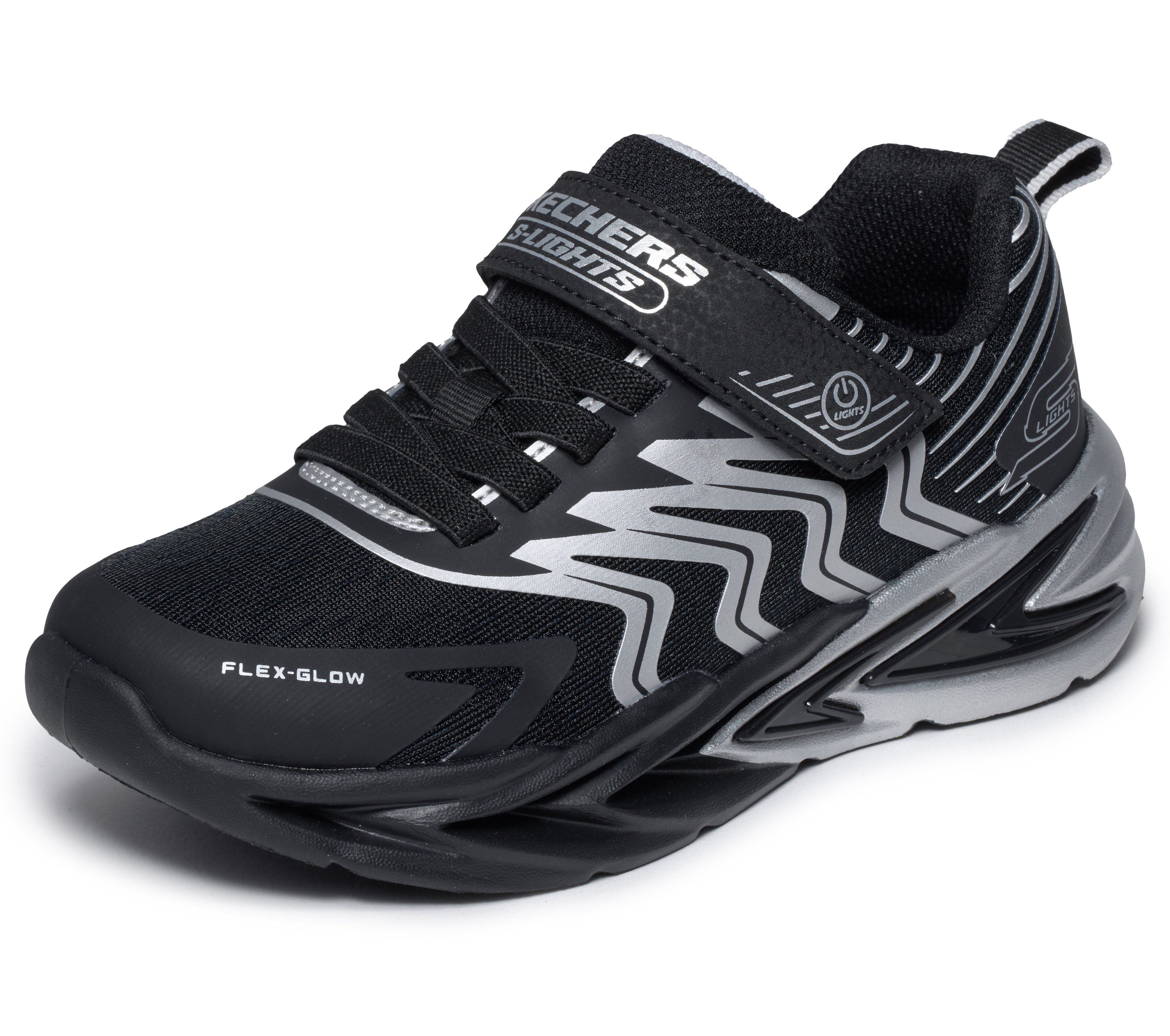 Skechers FLEX-GLOW ULTRA Blinkschuh Sneaker Klettschuh mit Klettverschluss, Größenschablone zum Download