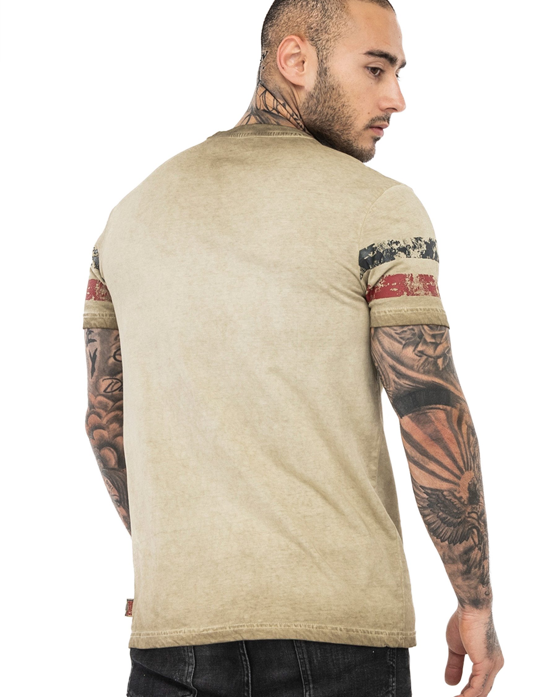 Lonsdale T-Shirt Lonsdale London T-Shirt Skeld "Dirty Wash"-Waschung