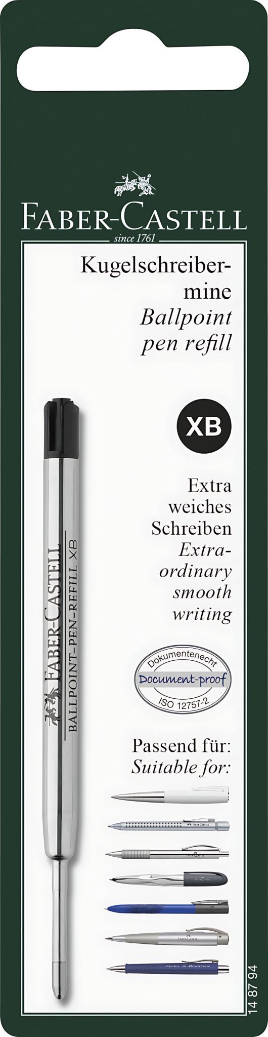 Faber-Castell Kugelschreibermine Faber Castell Kugelschreibermine XB schwarz Blister