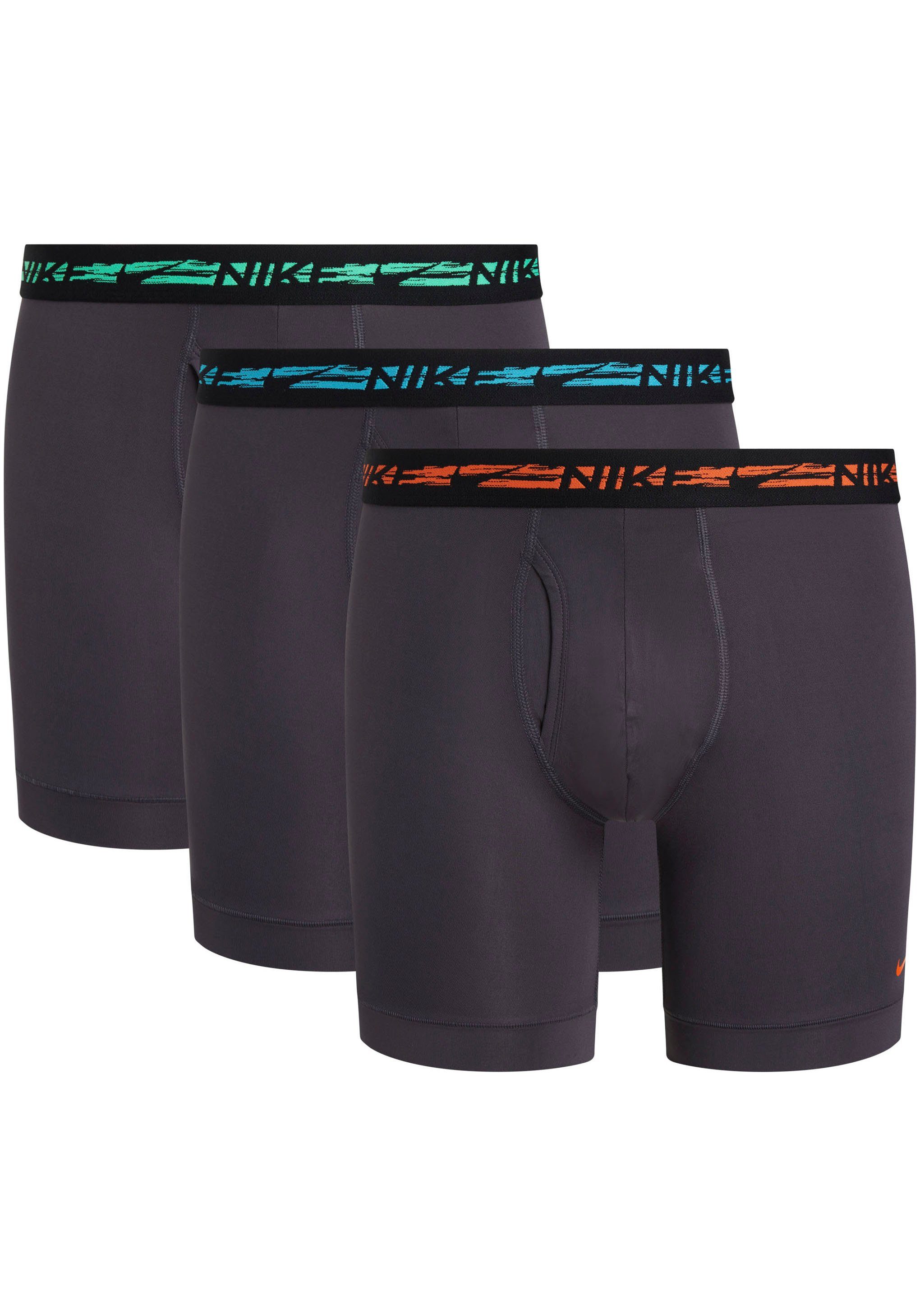 NIKE Underwear Boxer BOXER BRIEF 3PK (Packung, 3-St., 3er-Pack) mit Logo-Elastikbund