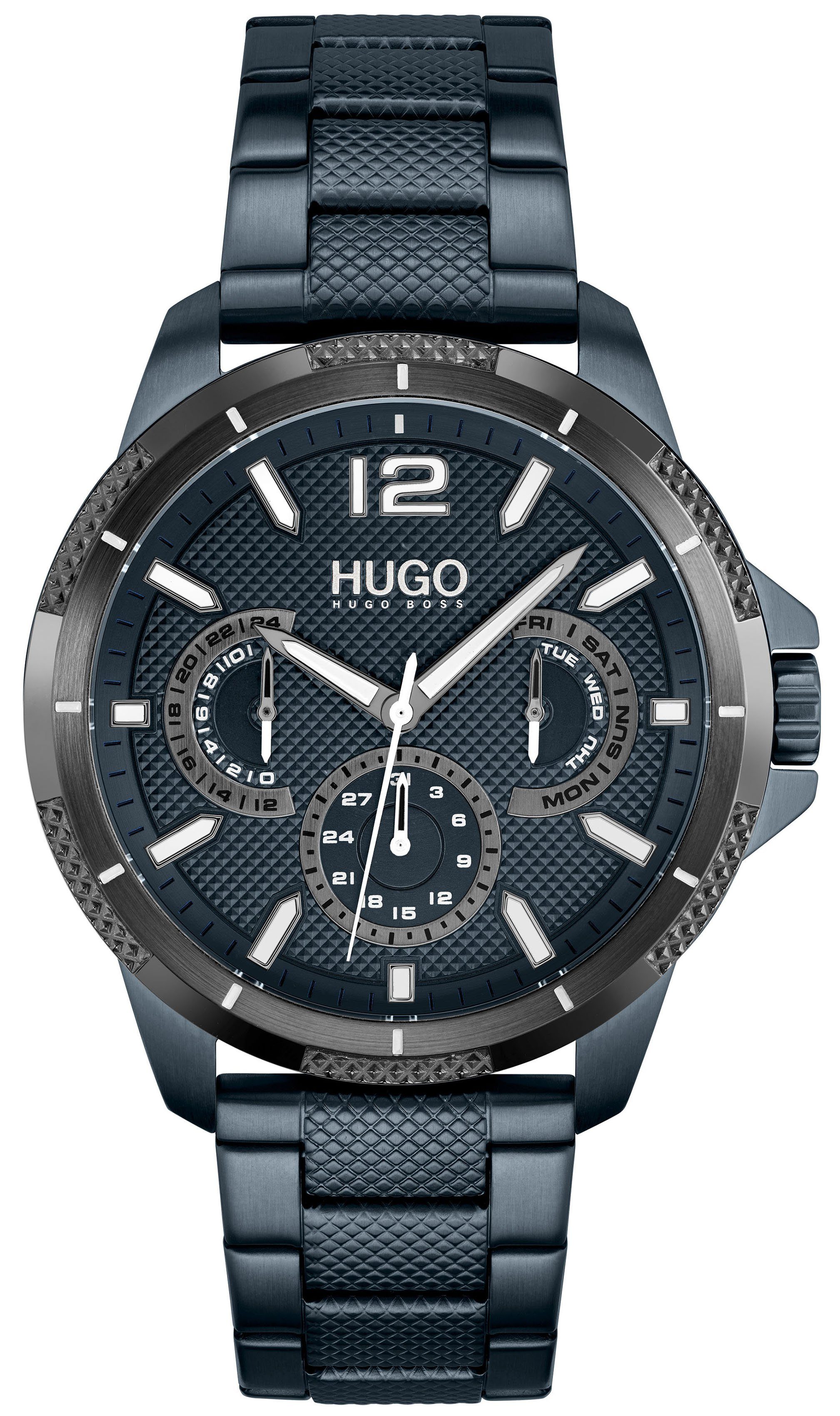 HUGO Multifunktionsuhr #SPORT 1530194, Quarzuhr, Armbanduhr, Herrenuhr, Dat günstig online kaufen