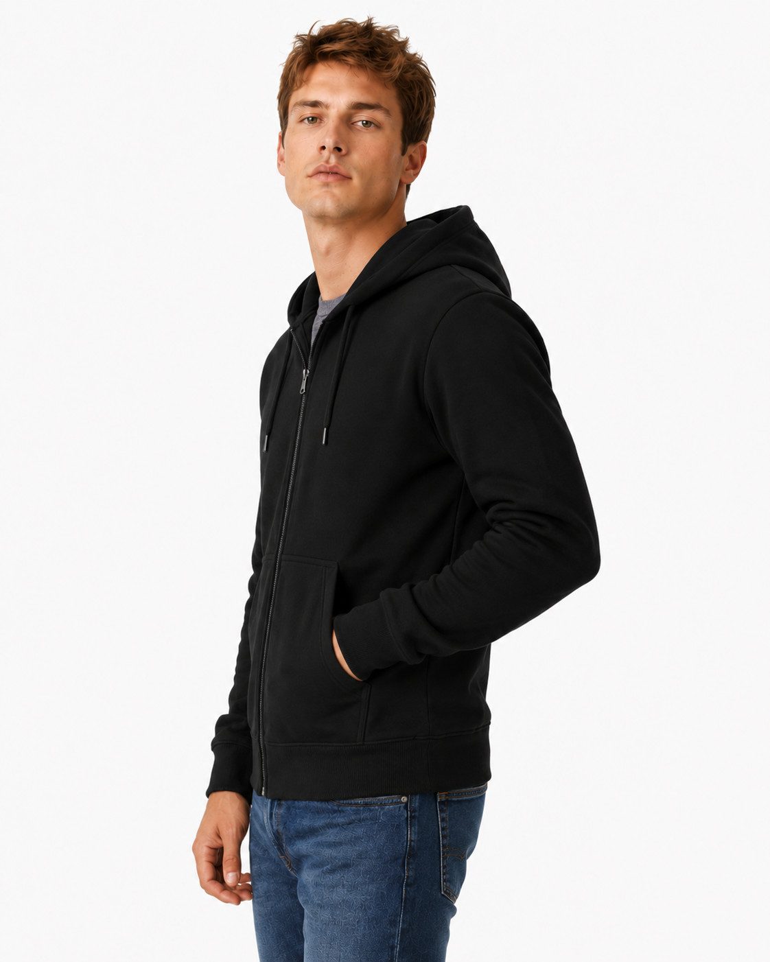 Kapuzensweatjacke Herren Kapuzenjacke Zip-Hoodie