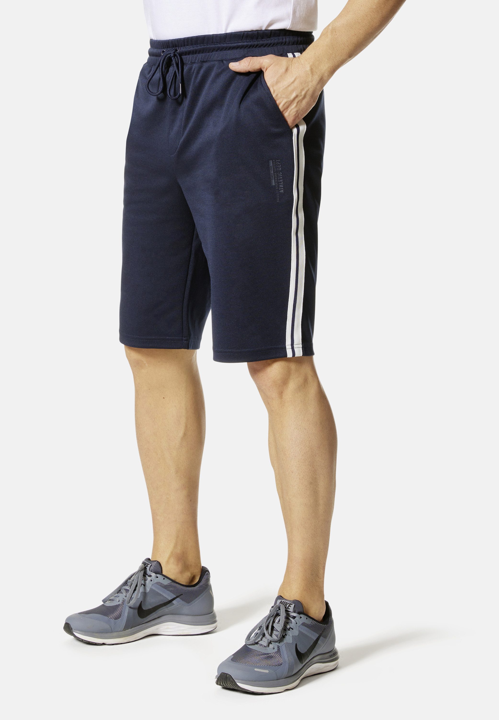 HERO by John Medoox Sporthose STRIPES Sportshorts Tapered Fit Casual Funkti günstig online kaufen