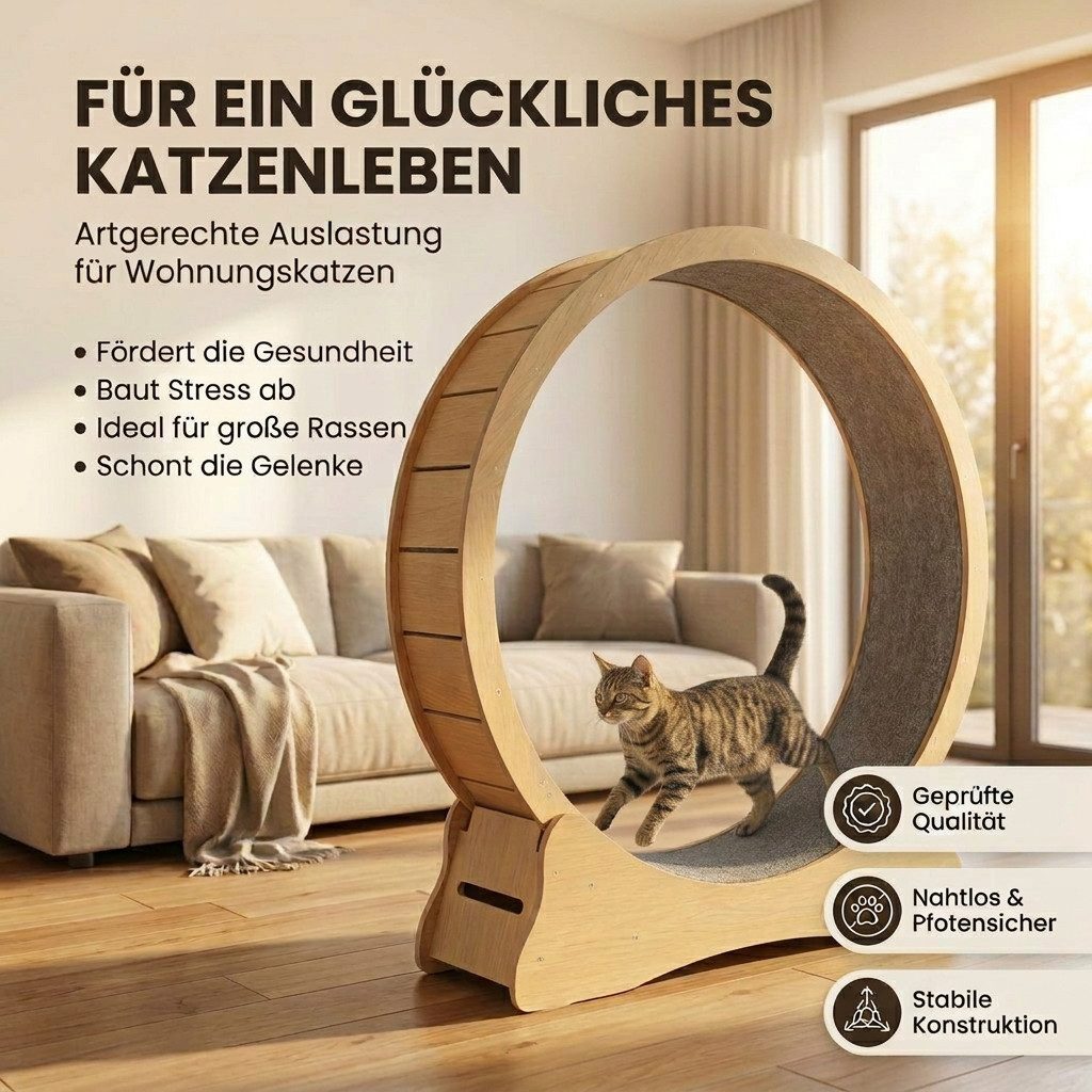 noviclass Tierlaufrad Katzenlaufrad 'Baghira' XXL Groß 120cm Innendurchmess günstig online kaufen